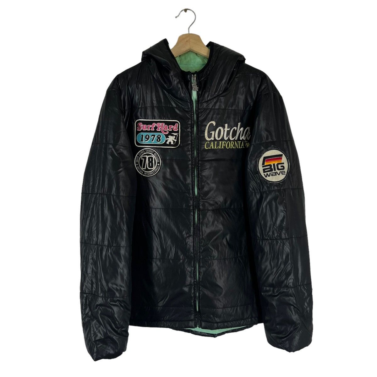 Japanese Brand VINTAGE GOTHCA PUFFER JACKET OVERPRINT PATCHES Size US XXL / EU 58 / 5 - 1 Thumbnail