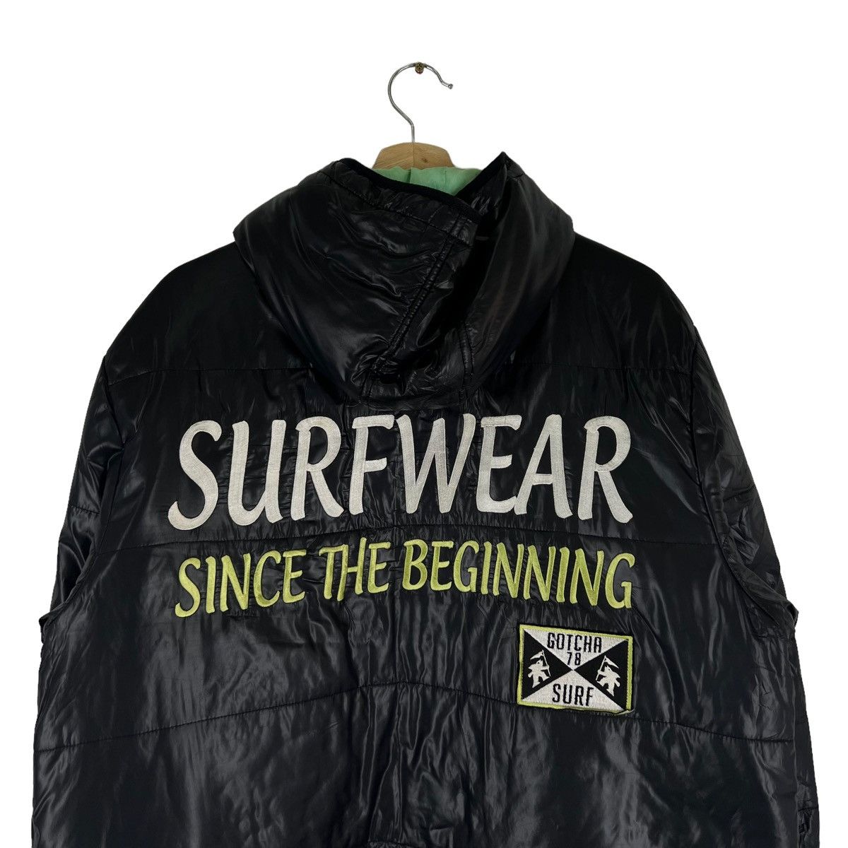 Japanese Brand VINTAGE GOTHCA PUFFER JACKET OVERPRINT PATCHES Size US XXL / EU 58 / 5 - 9 Thumbnail