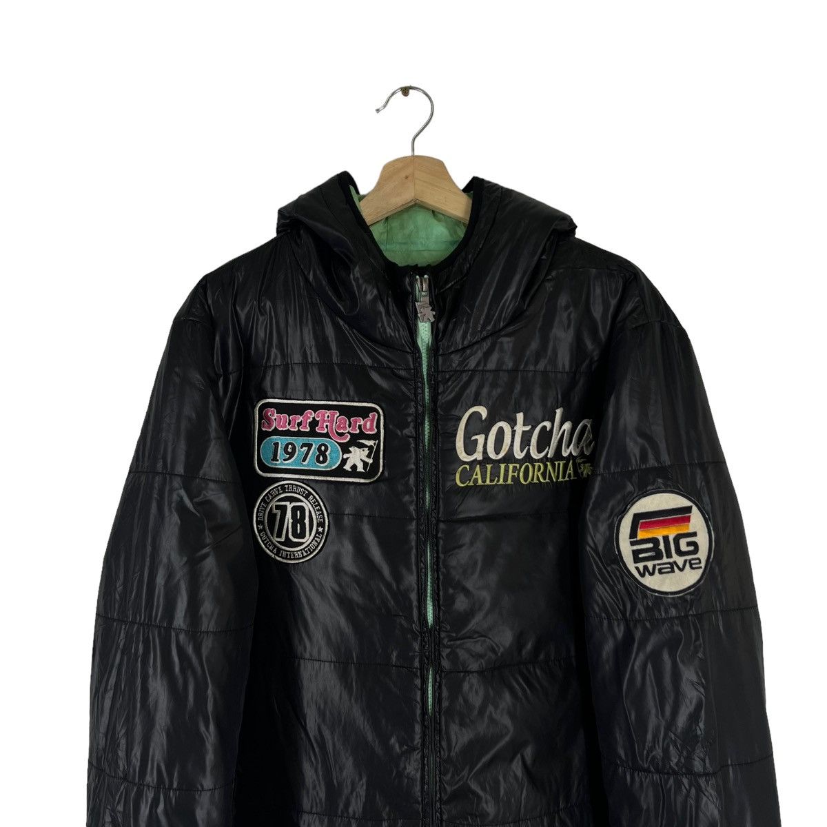 Japanese Brand VINTAGE GOTHCA PUFFER JACKET OVERPRINT PATCHES Size US XXL / EU 58 / 5 - 3 Thumbnail
