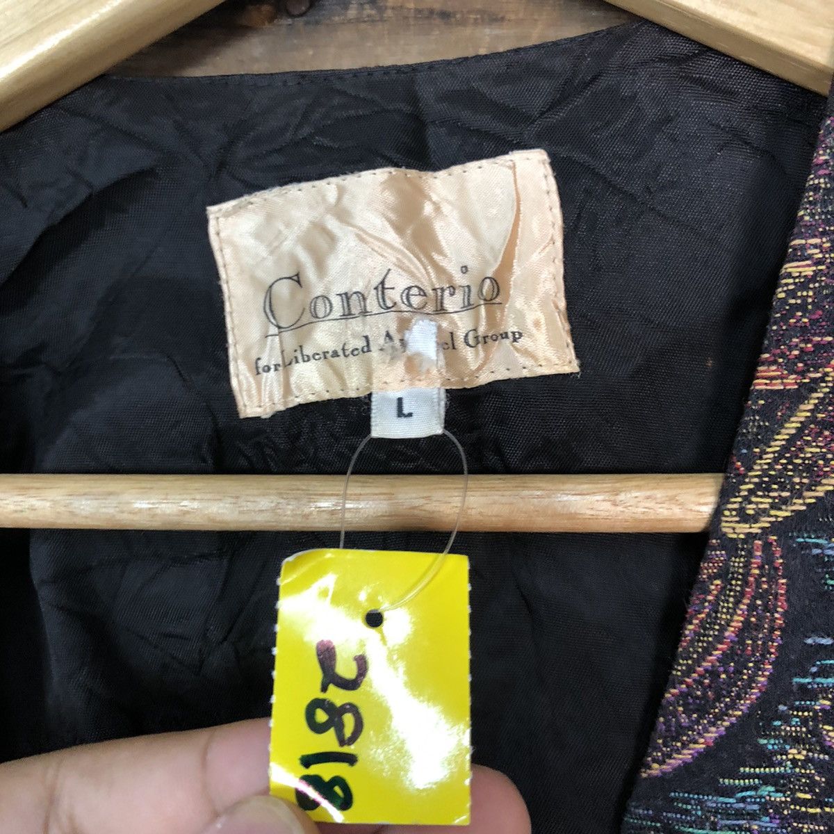 Japanese Brand × Vintage Vest Conterio art vest japan Black #2818 Size US M / EU 48-50 / 2 - 6 Thumbnail