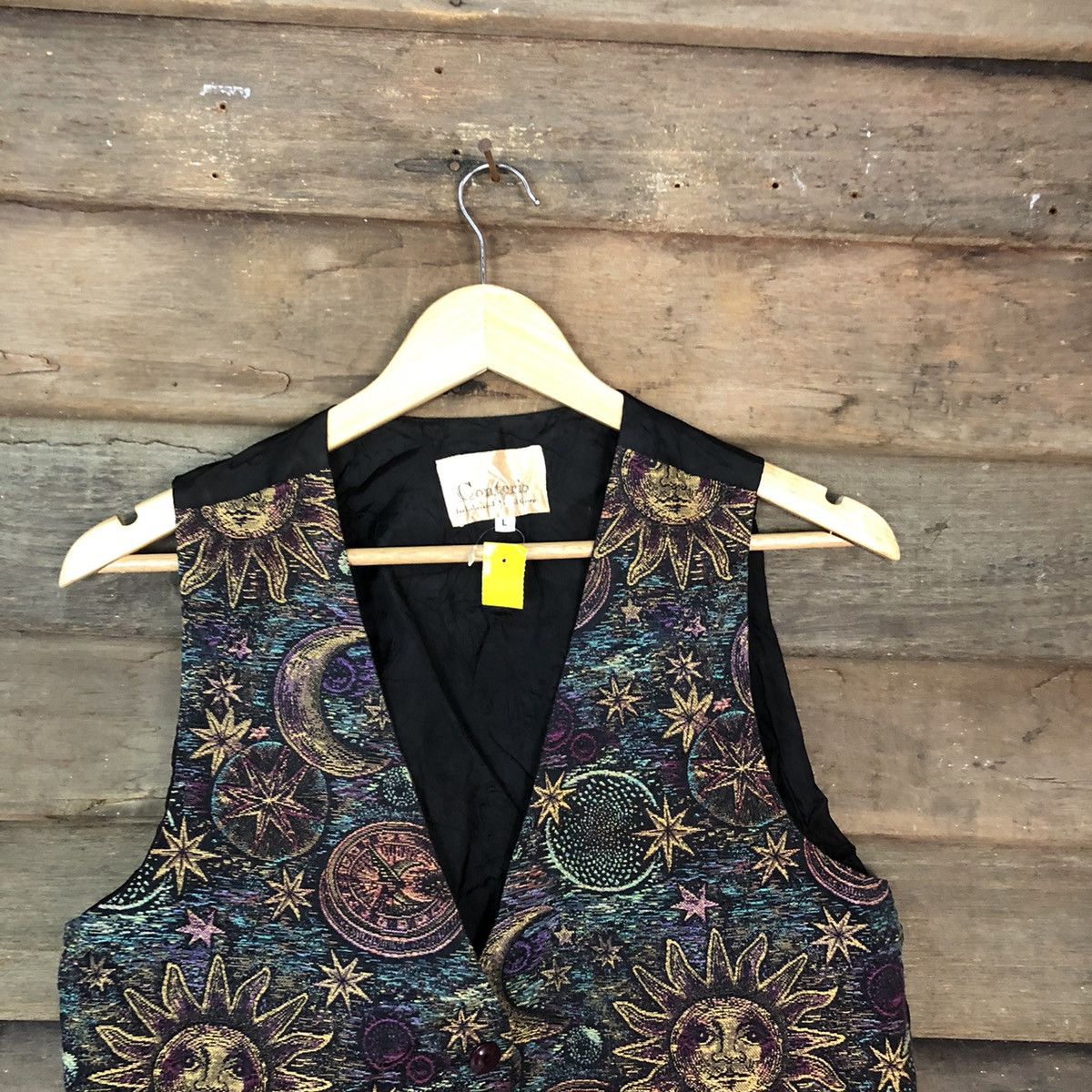 Japanese Brand × Vintage Vest Conterio art vest japan Black #2818 Size US M / EU 48-50 / 2 - 2 Thumbnail