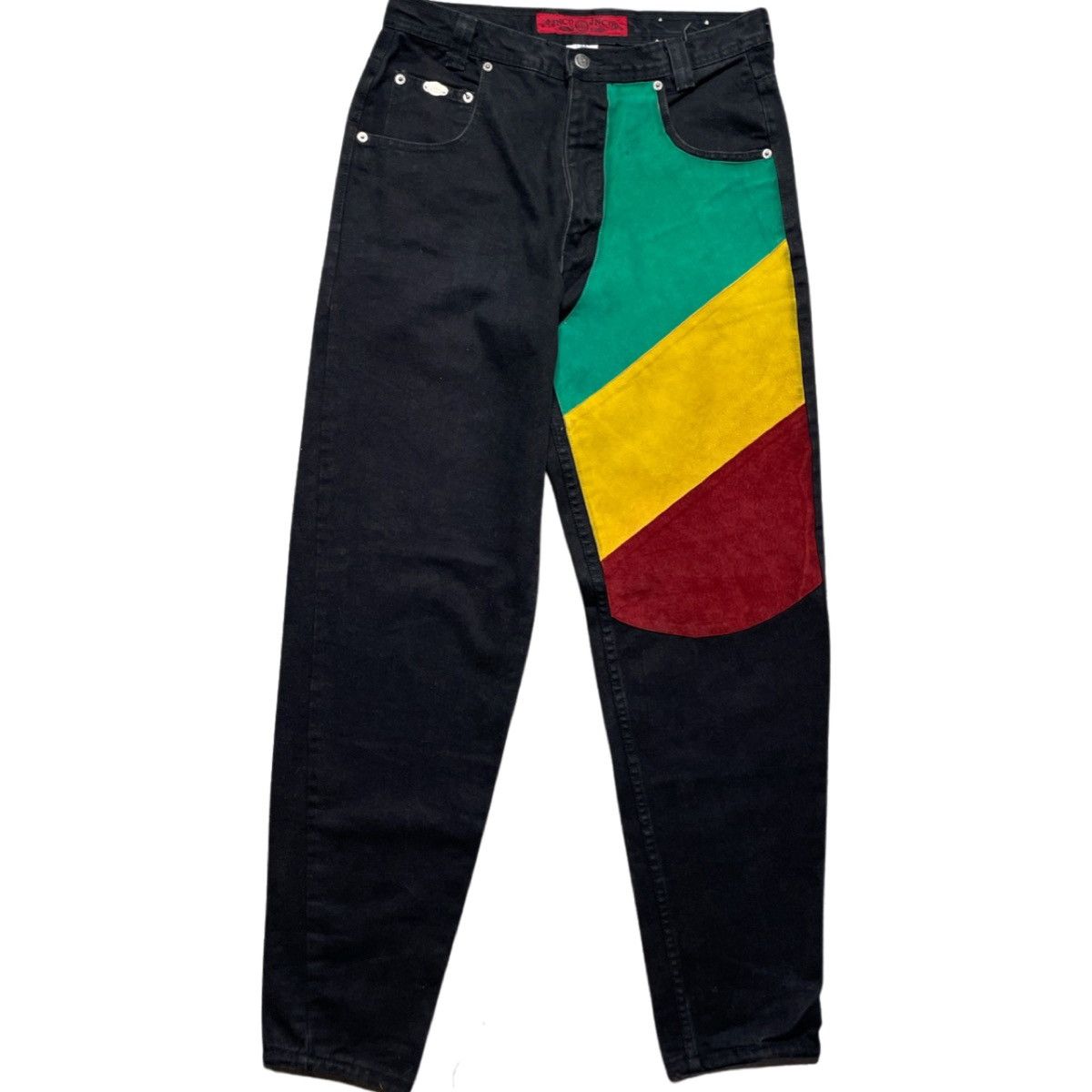 Vintage Vintage Rare 80s Rasta JNCO Jeans | Grailed