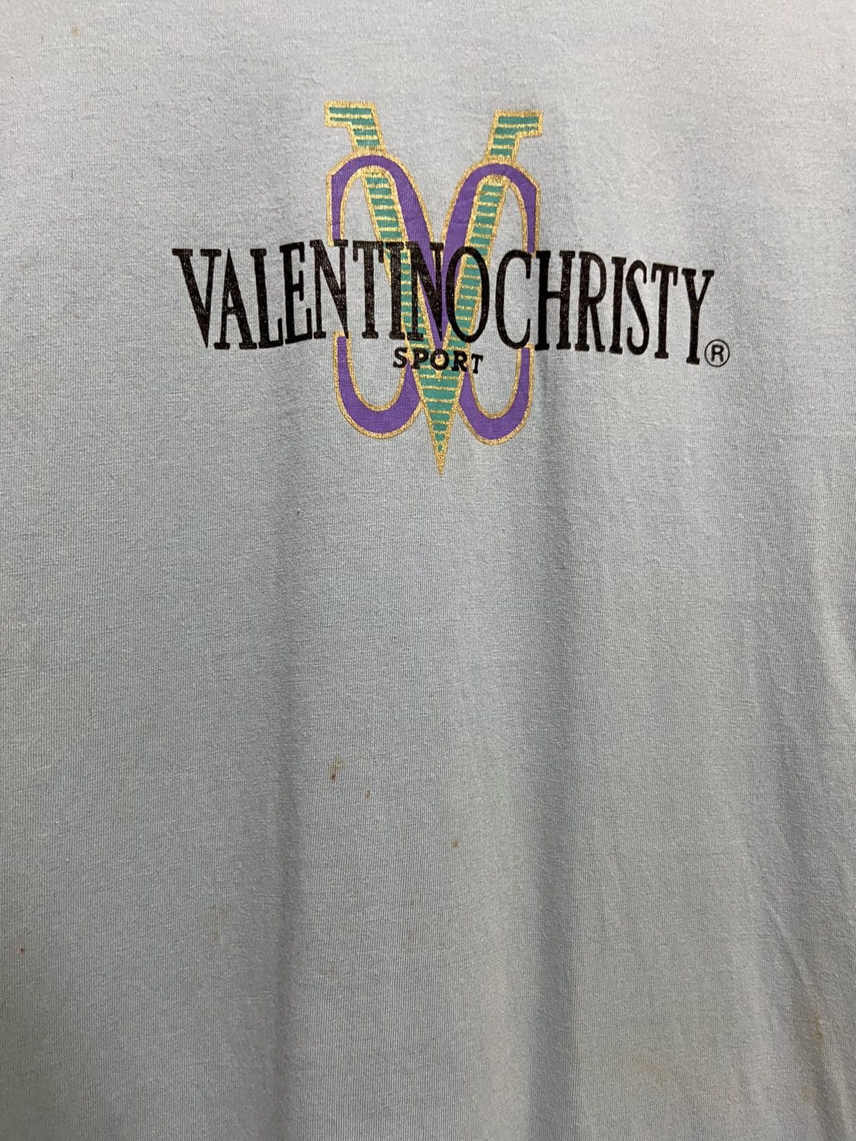 Valentino Vintage Valentino Christy t shirt big logo Size US M / EU 48-50 / 2 - 3 Thumbnail