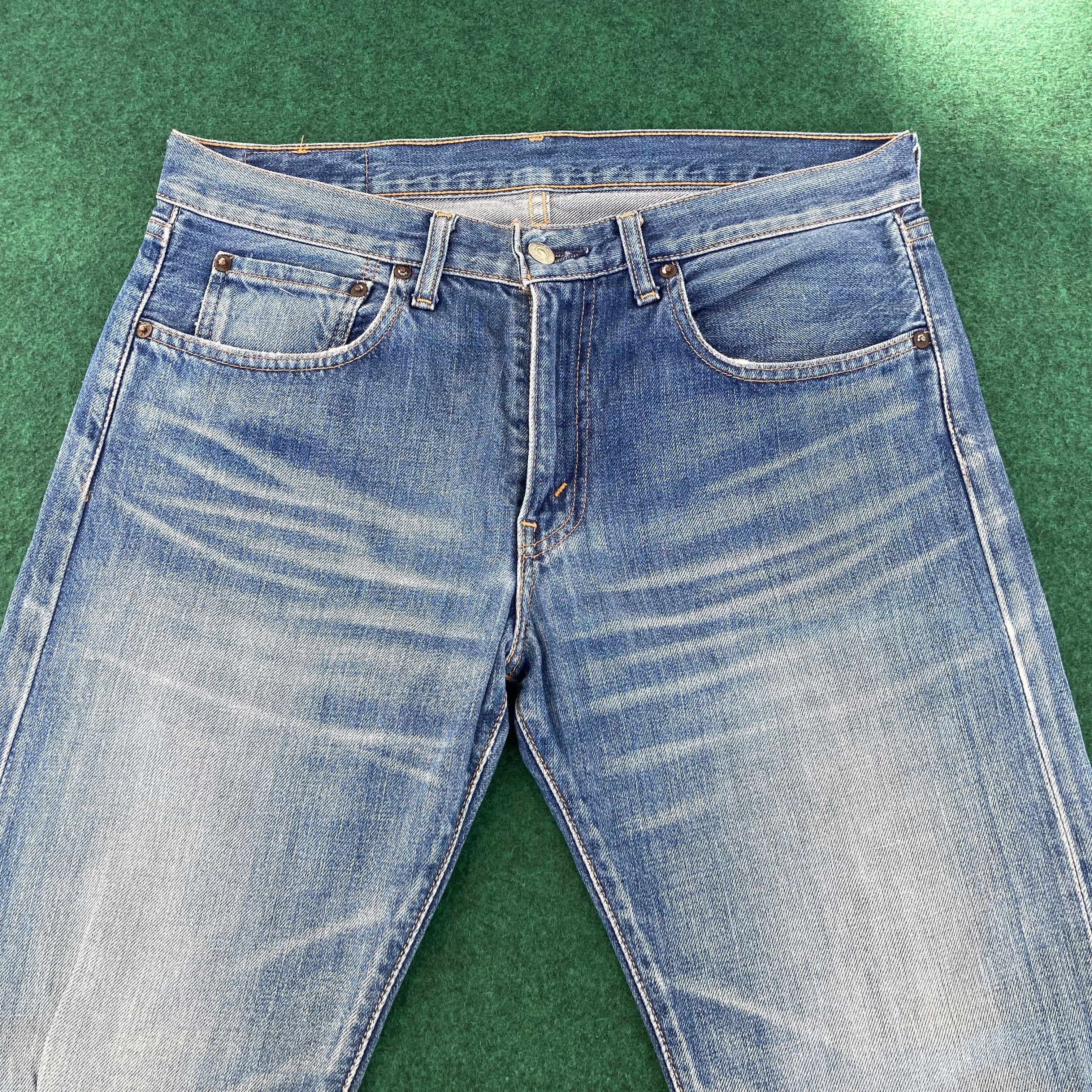 Levi's × Vintage Vtg Levis 505 Distressed Ripped Jeans 90s Grunge Punk Jeans Size US 34 / EU 50 - 3 Thumbnail
