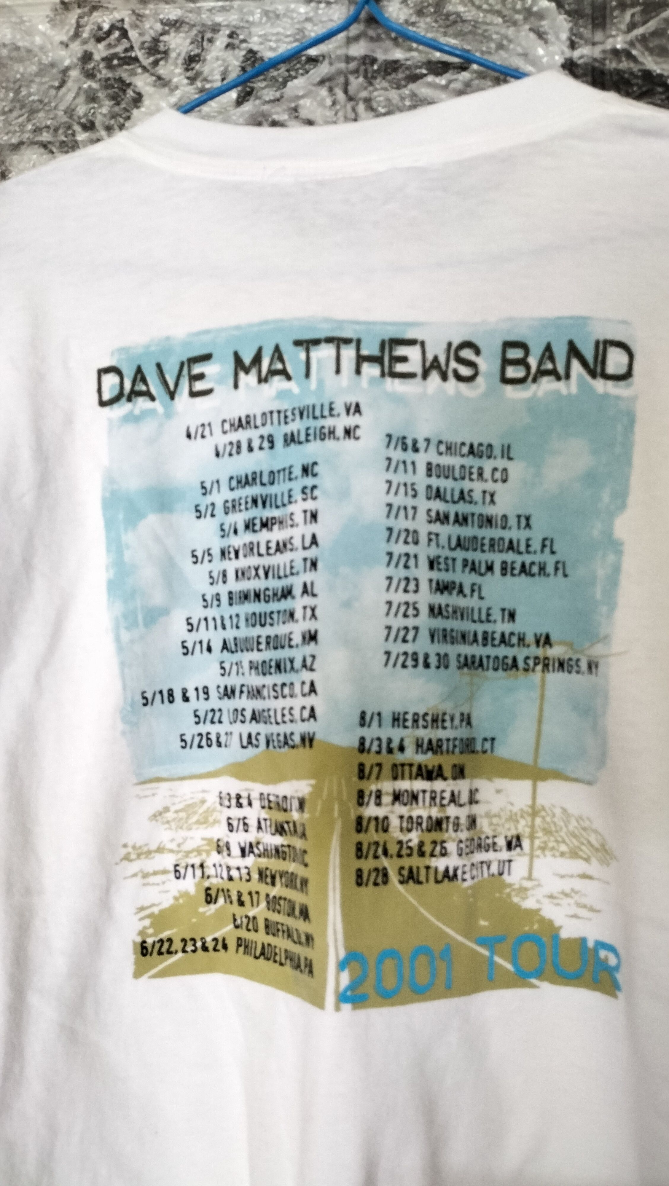 Band Tees × Vintage Vintage Dave Matthews Band 2001 concert tour usa Size US XL / EU 56 / 4 - 3 Thumbnail
