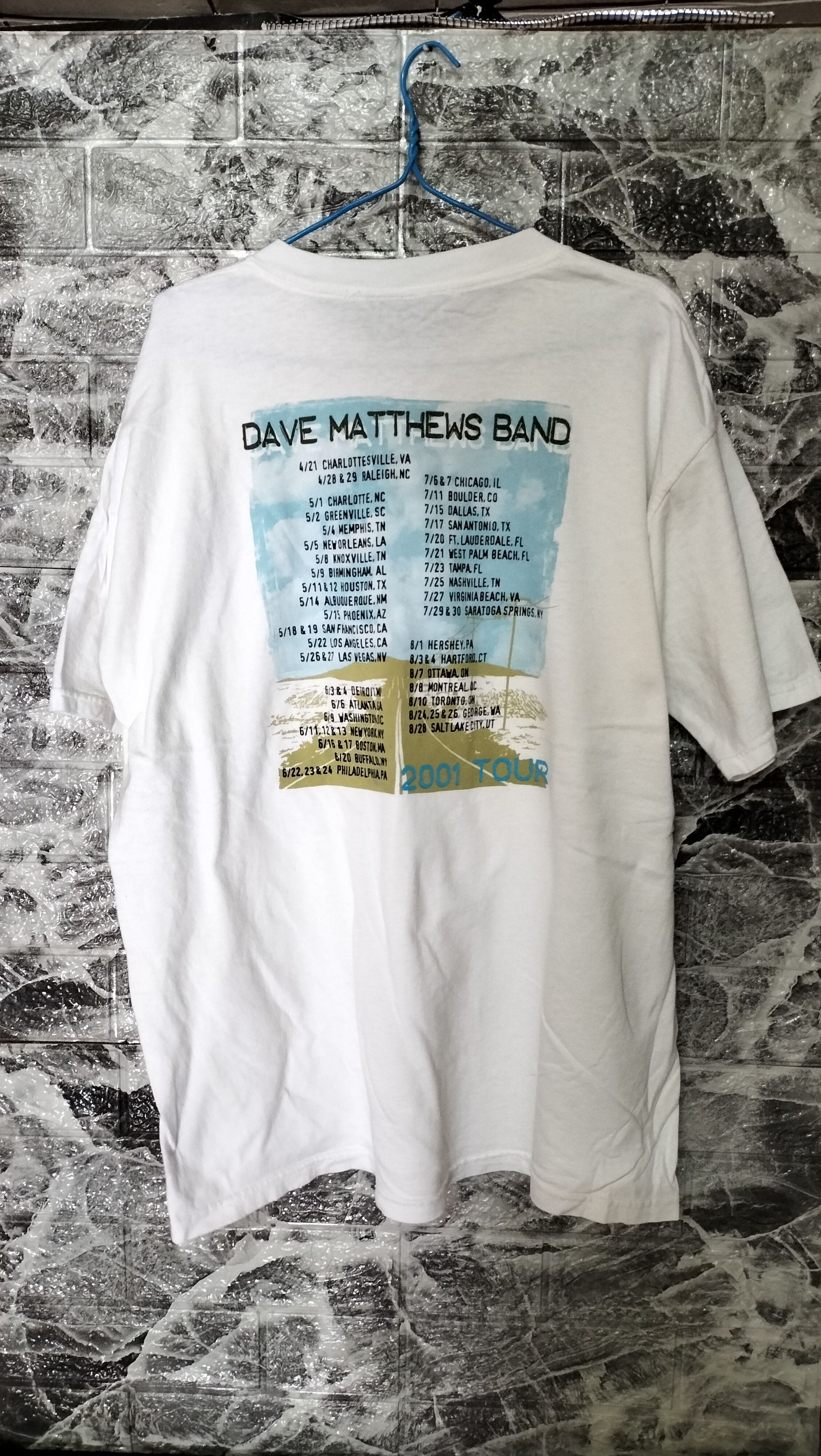 Band Tees × Vintage Vintage Dave Matthews Band 2001 concert tour usa Size US XL / EU 56 / 4 - 2 Thumbnail