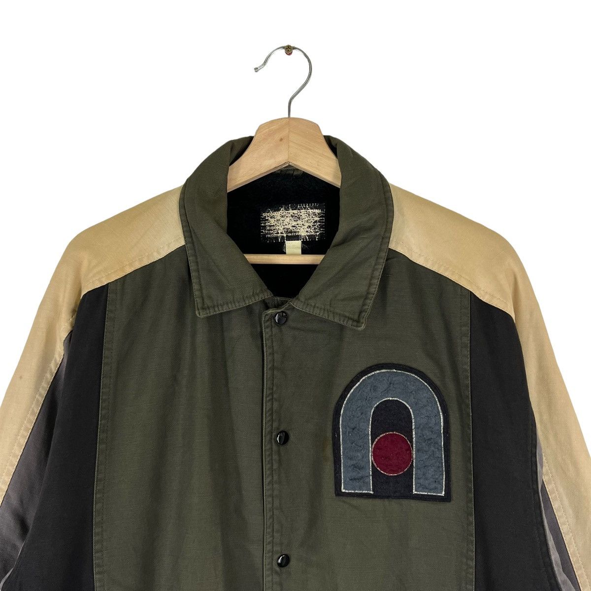 Japanese Brand VINTAGE VARSITY JACKET BIG LOGO JAPAN MADE Size US M / EU 48-50 / 2 - 2 Thumbnail