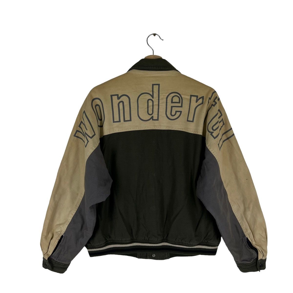 Japanese Brand VINTAGE VARSITY JACKET BIG LOGO JAPAN MADE Size US M / EU 48-50 / 2 - 7 Thumbnail