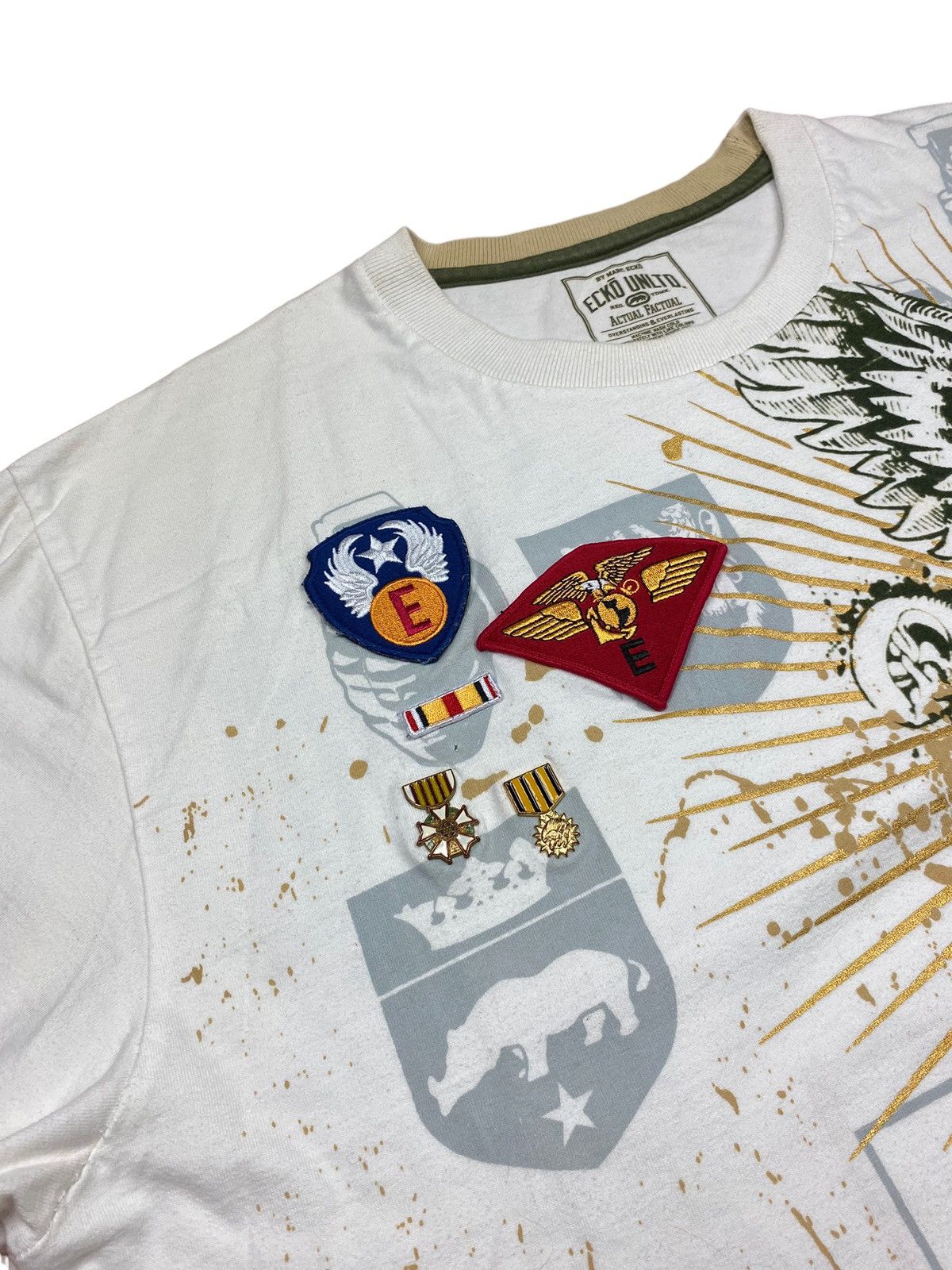Marc Ecko Vintage Y2K Ecko Unltd All Over Print Graphic Tee MMA Size US XXL / EU 58 / 5 - 7 Thumbnail