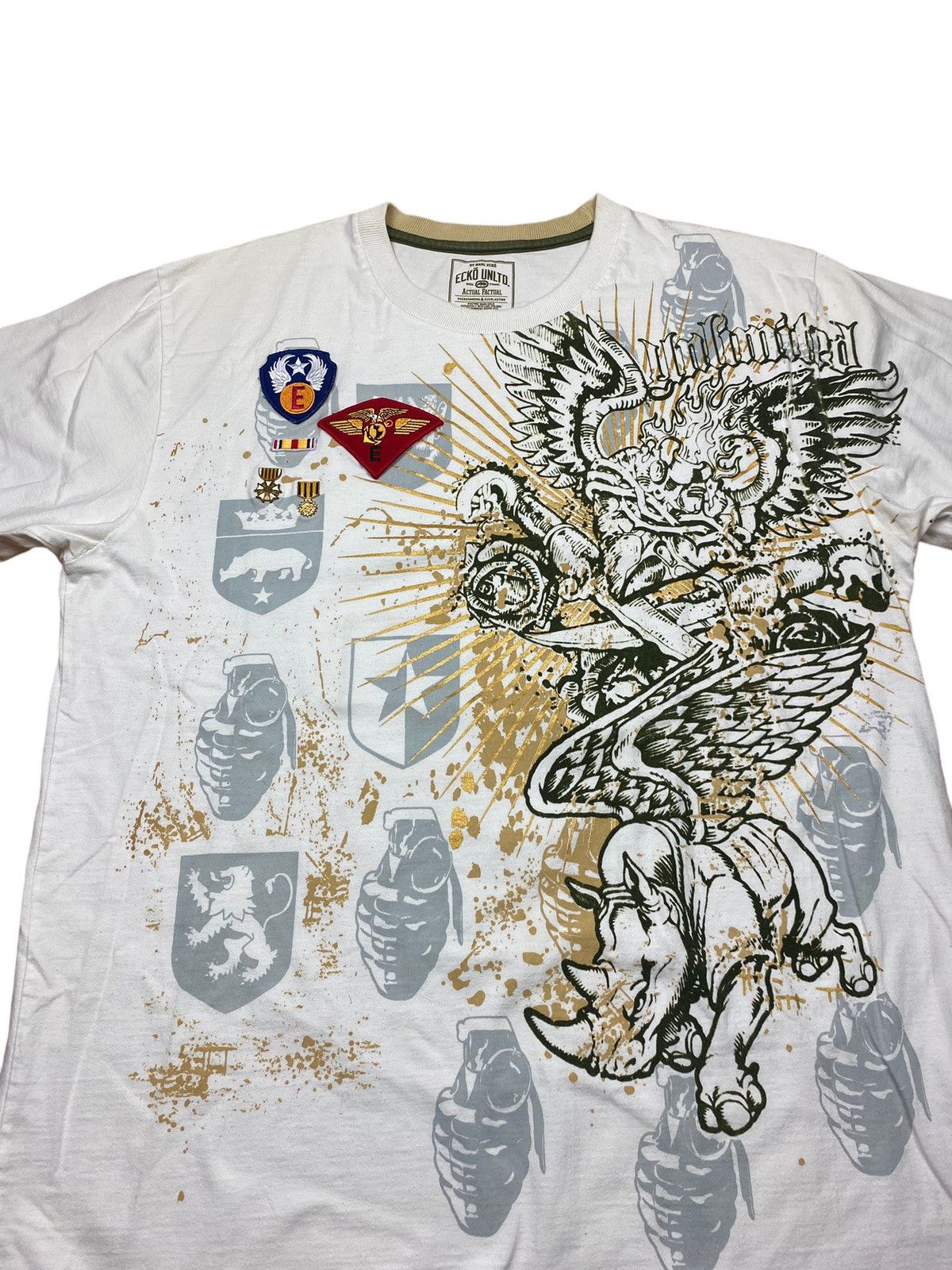 Marc Ecko Vintage Y2K Ecko Unltd All Over Print Graphic Tee MMA Size US XXL / EU 58 / 5 - 3 Thumbnail