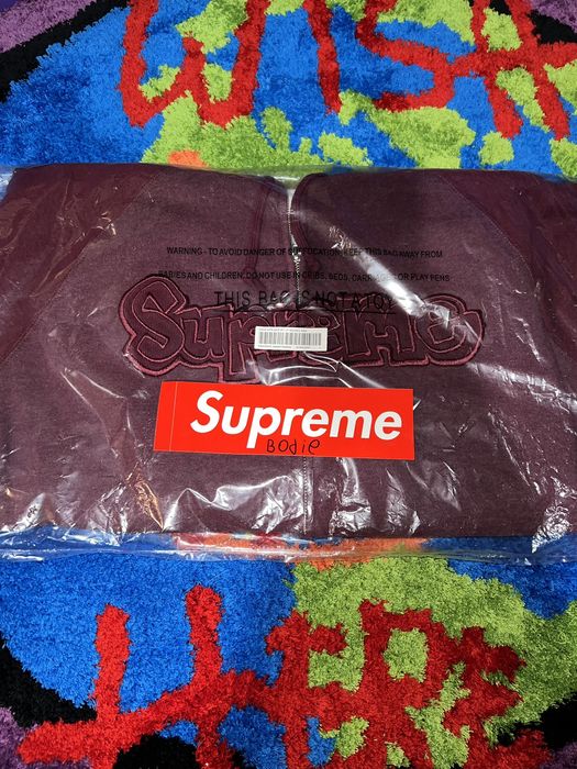 Supreme Supreme Gonz Appliqué Zip Up Hooded Sweatshirt | Grailed
