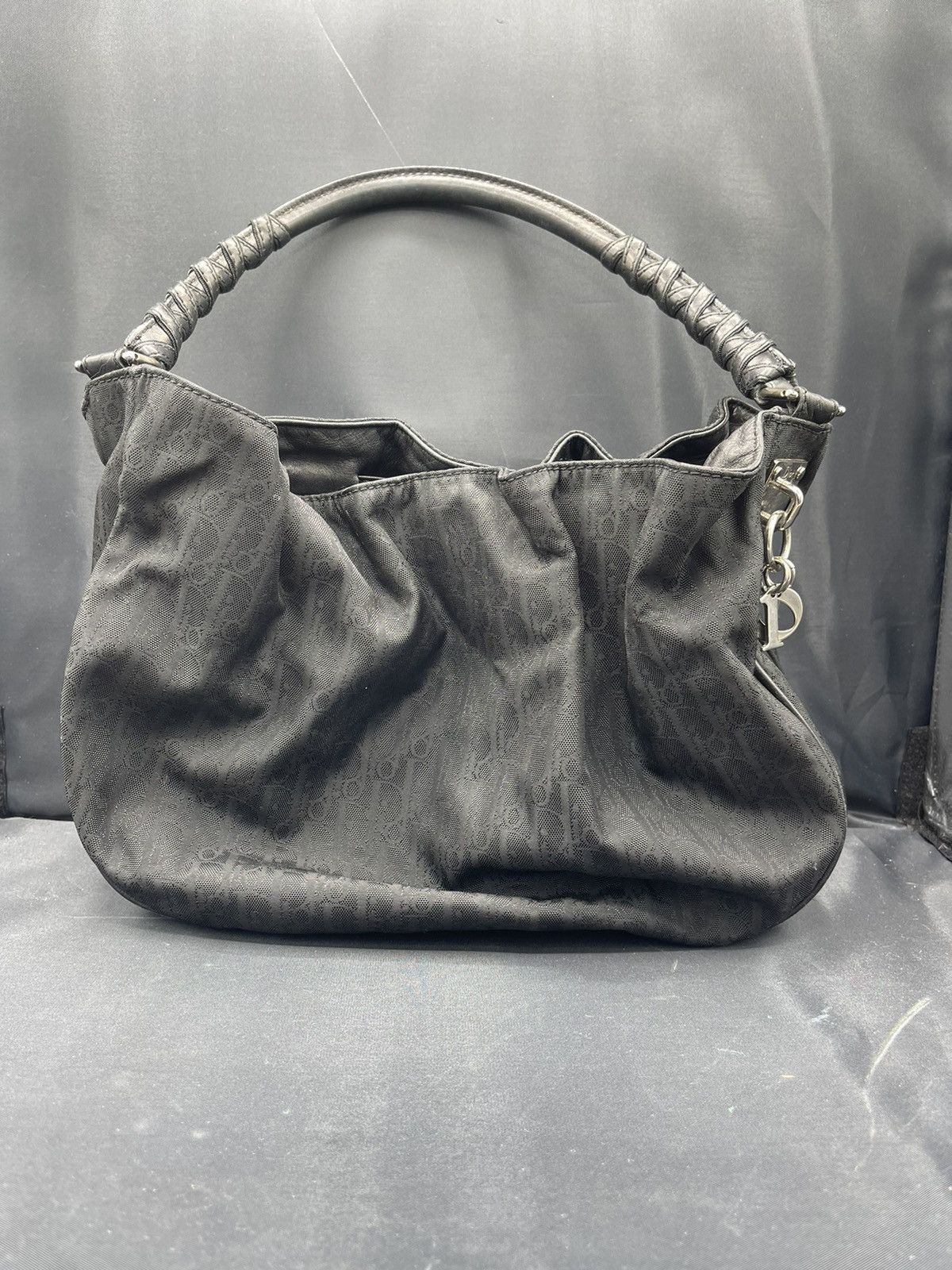 Christian Dior Logo Charms Shoulder Bag - Black Shoulder Bags, Handbags -  CHR83859