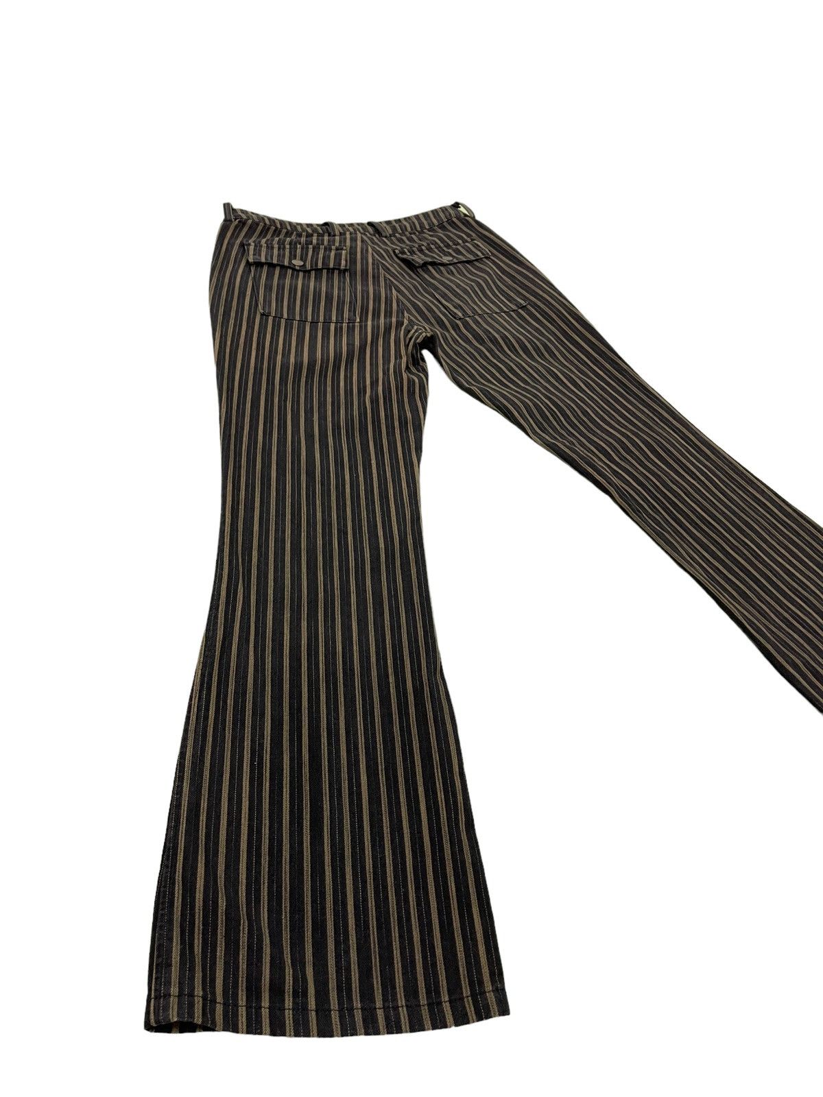 Japanese Brand Flare Striped Pant Et Boite Japan Boot Cut 5🟦0 Size US 28 / EU 44 - 1 Thumbnail