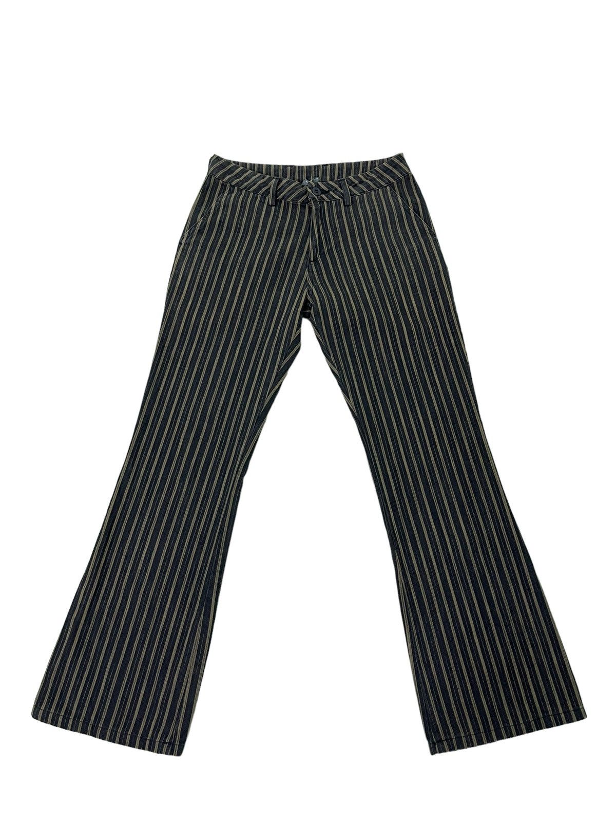 Japanese Brand Flare Striped Pant Et Boite Japan Boot Cut 5🟦0 Size US 28 / EU 44 - 10 Thumbnail