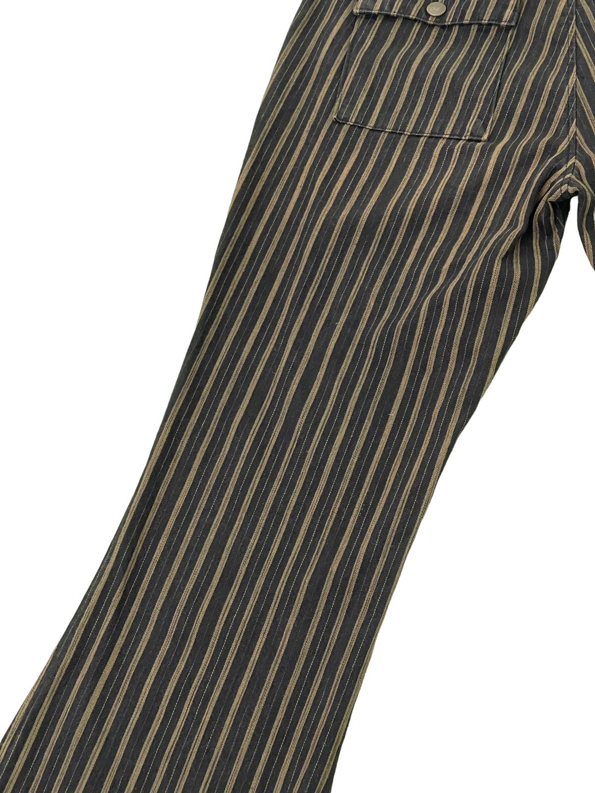 Japanese Brand Flare Striped Pant Et Boite Japan Boot Cut 5🟦0 Size US 28 / EU 44 - 6 Thumbnail