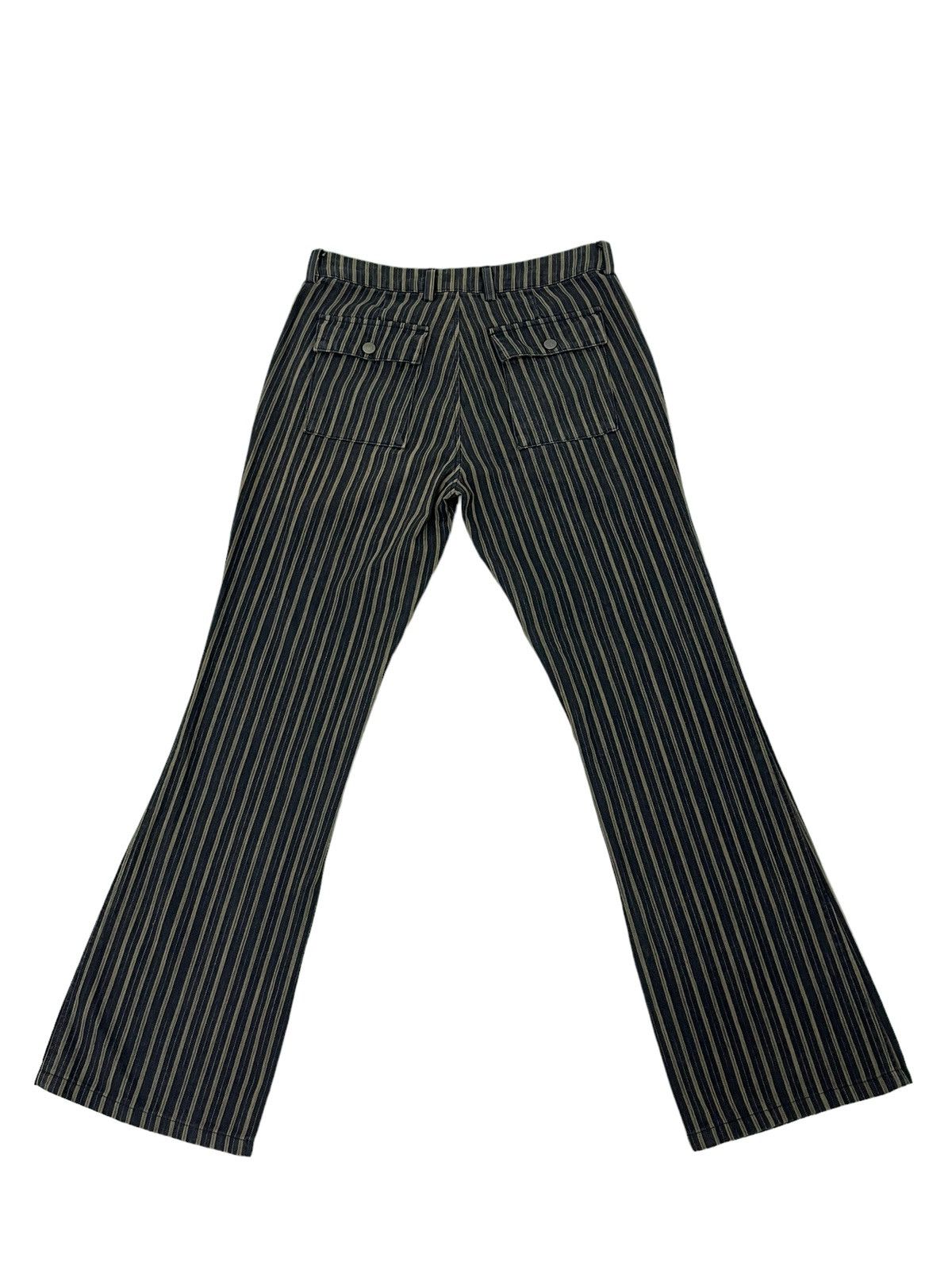 Japanese Brand Flare Striped Pant Et Boite Japan Boot Cut 5🟦0 Size US 28 / EU 44 - 2 Thumbnail