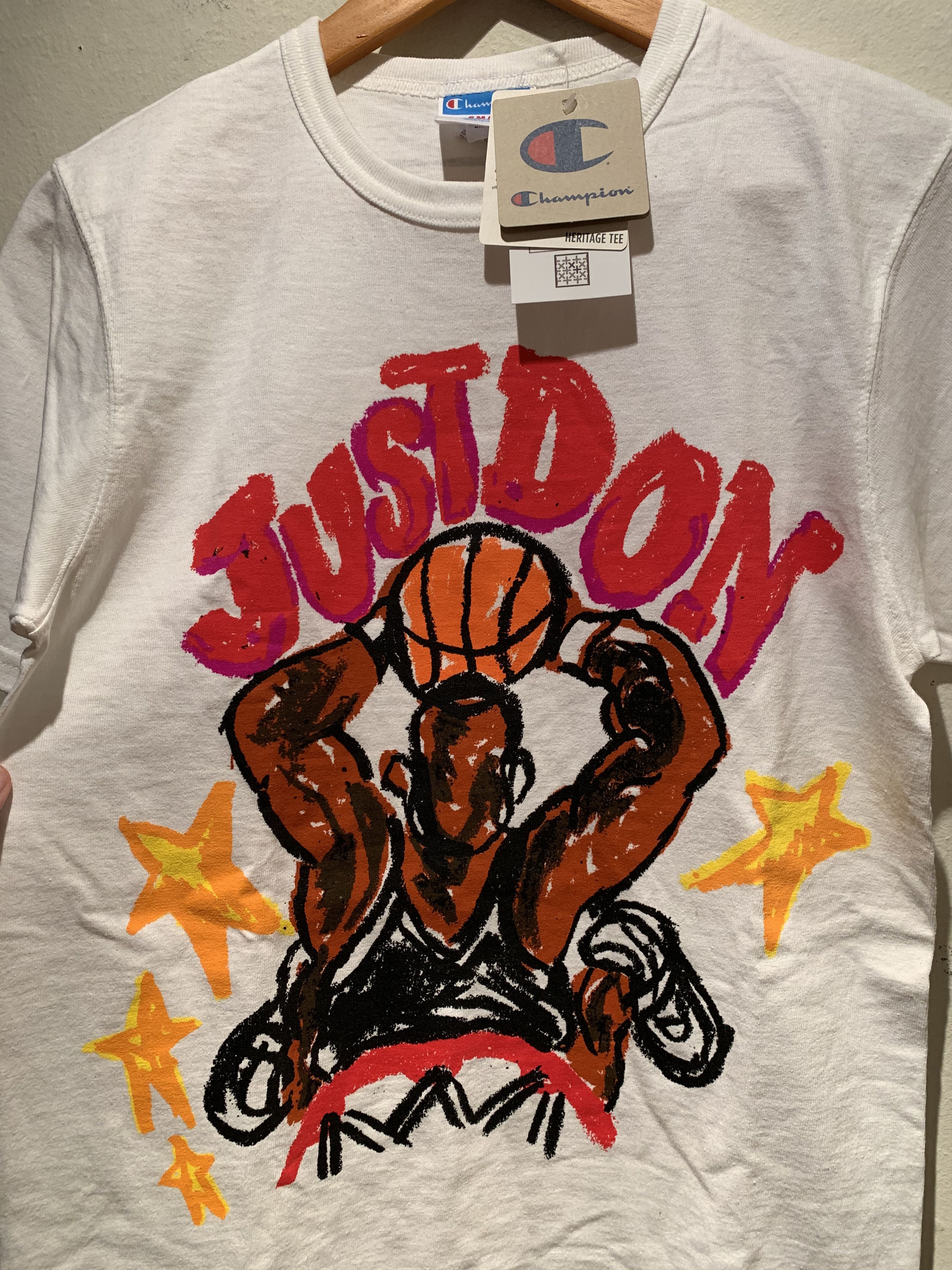Champion × Designer × Just Don *RARE* New Just Don x Champion CollaborAid T-Shirt - S Size US S / EU 44-46 / 1 - 2 Thumbnail