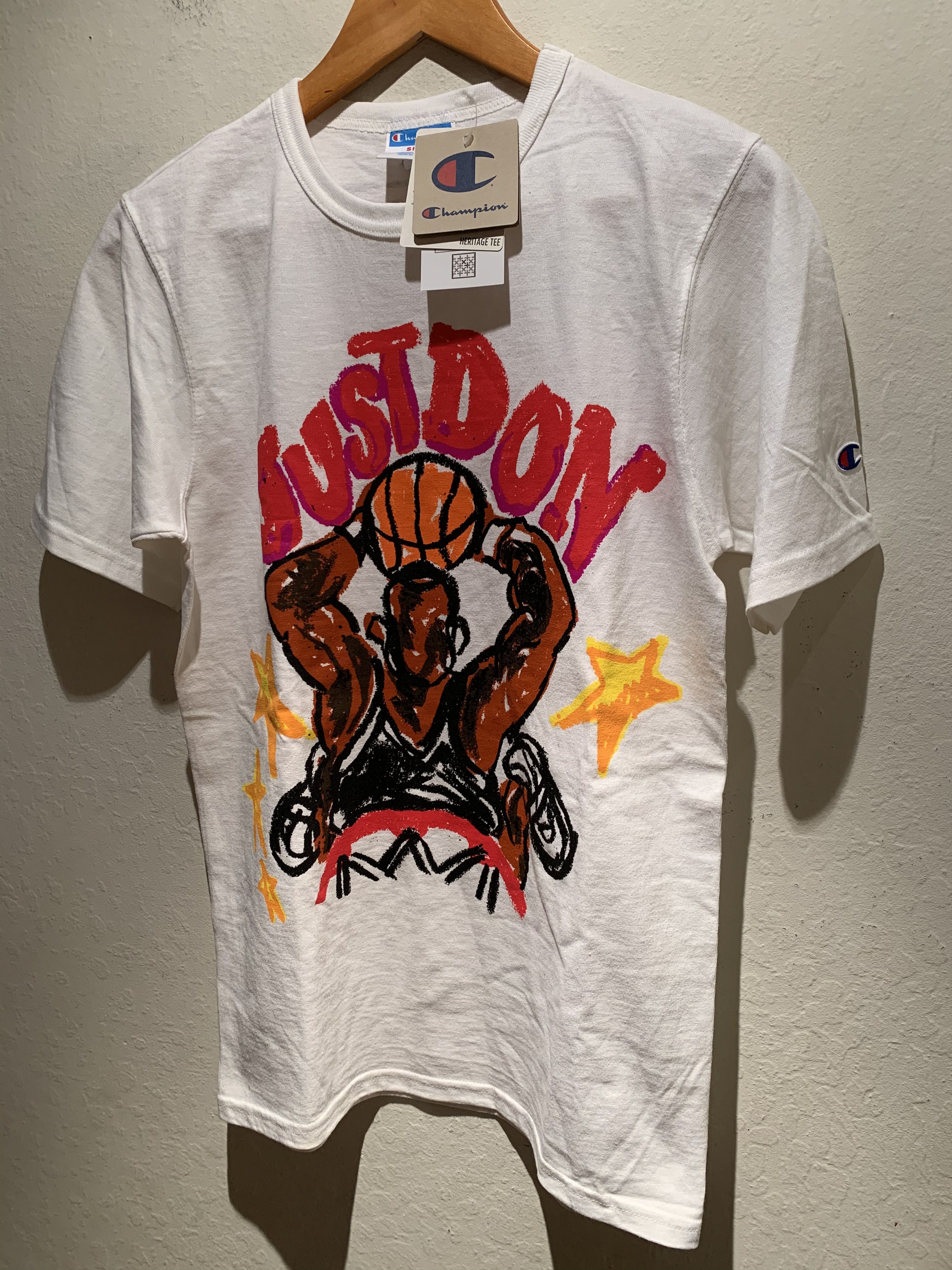 Champion × Designer × Just Don *RARE* New Just Don x Champion CollaborAid T-Shirt - S Size US S / EU 44-46 / 1 - 1 Thumbnail