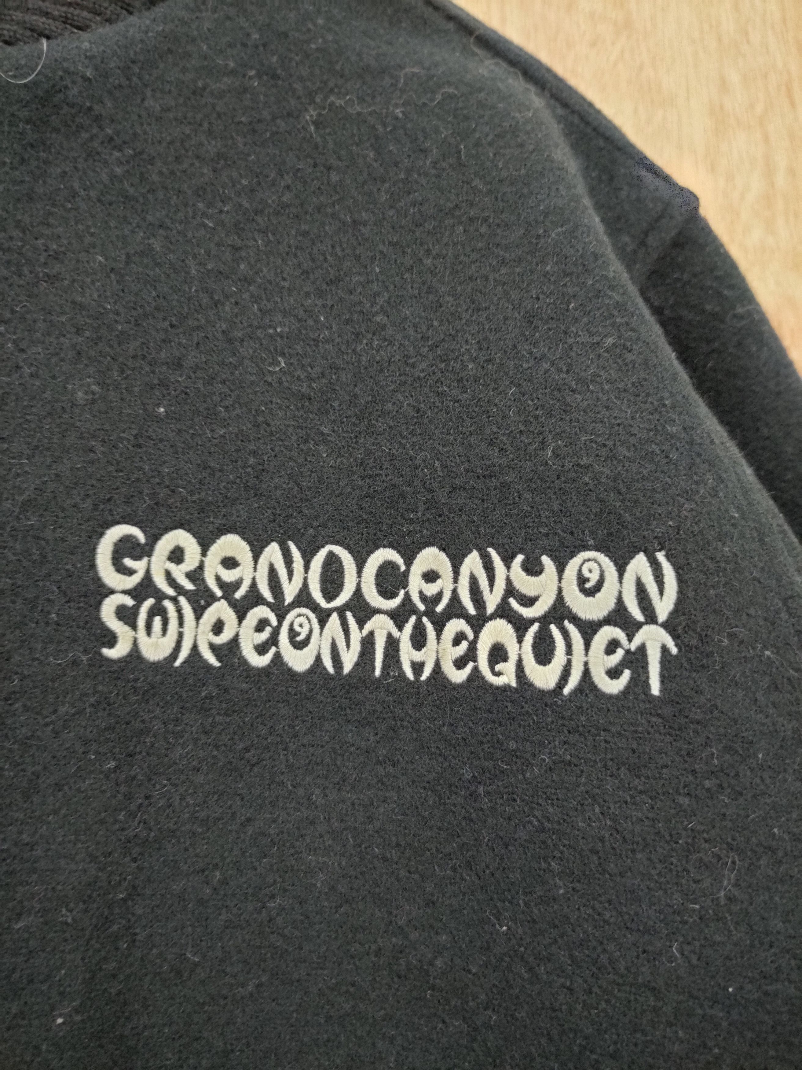 Japanese Brand Grand Canyon black wool varsity jacket vintage #4099 Size US M / EU 48-50 / 2 - 9 Thumbnail