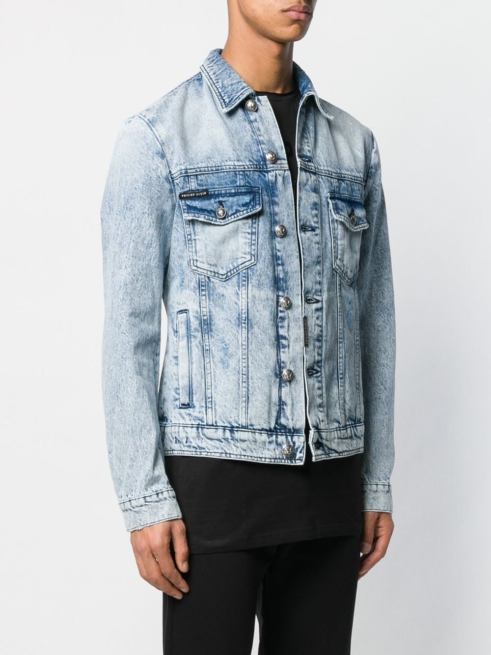 Philipp Plein limited edition bleached denim jacket