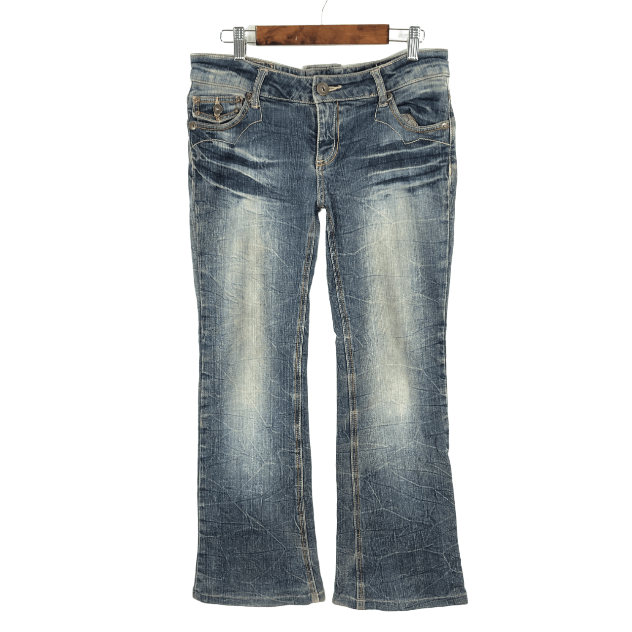 32 x 28 Womens Vintage Back Forth Flare Jeans