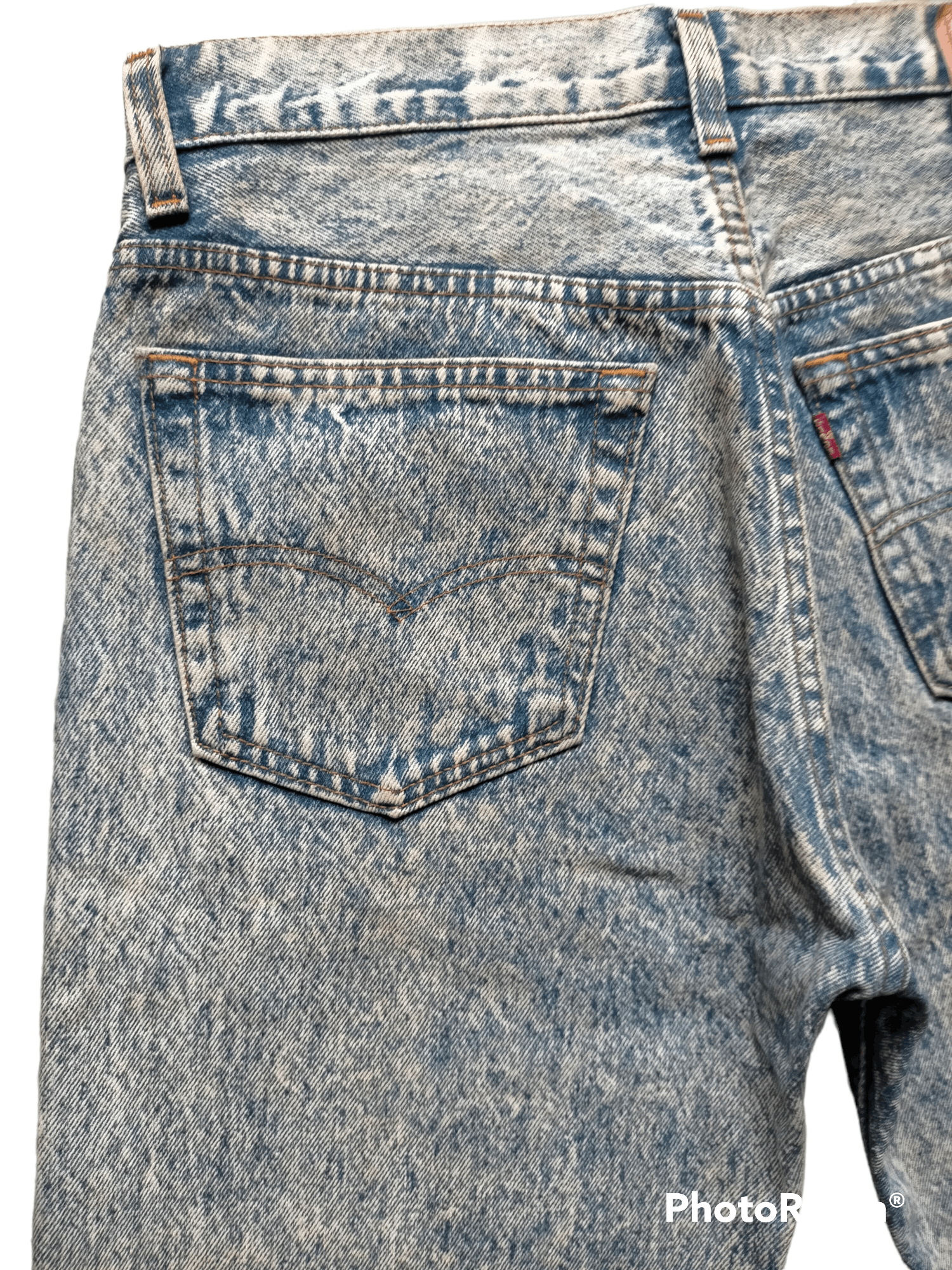 Levi's Vintage Clothing Vintage 80s Levis 501 Acid wash Jeans Size US 31 - 8 Thumbnail