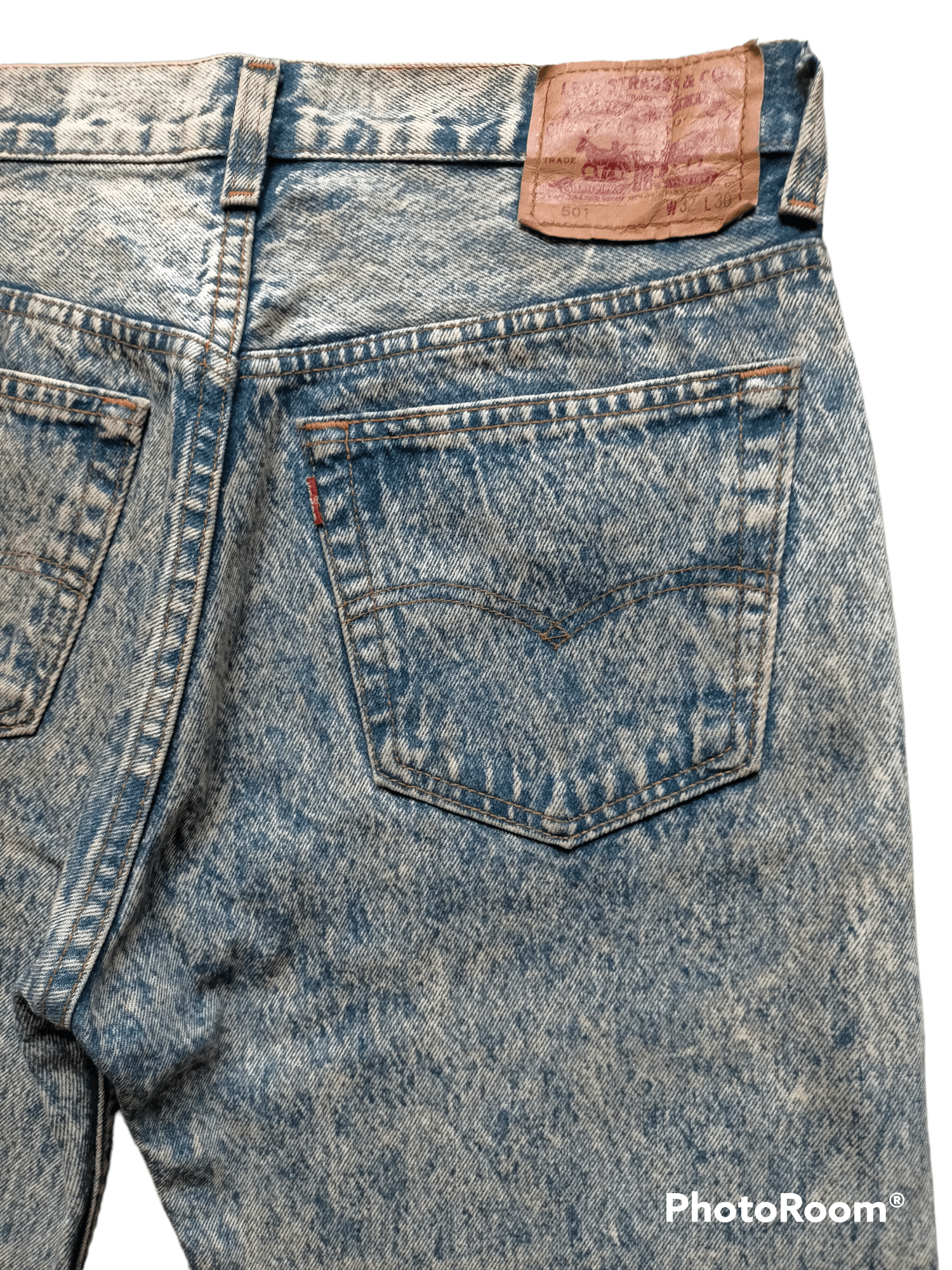 Levi's Vintage Clothing Vintage 80s Levis 501 Acid wash Jeans Size US 31 - 7 Thumbnail