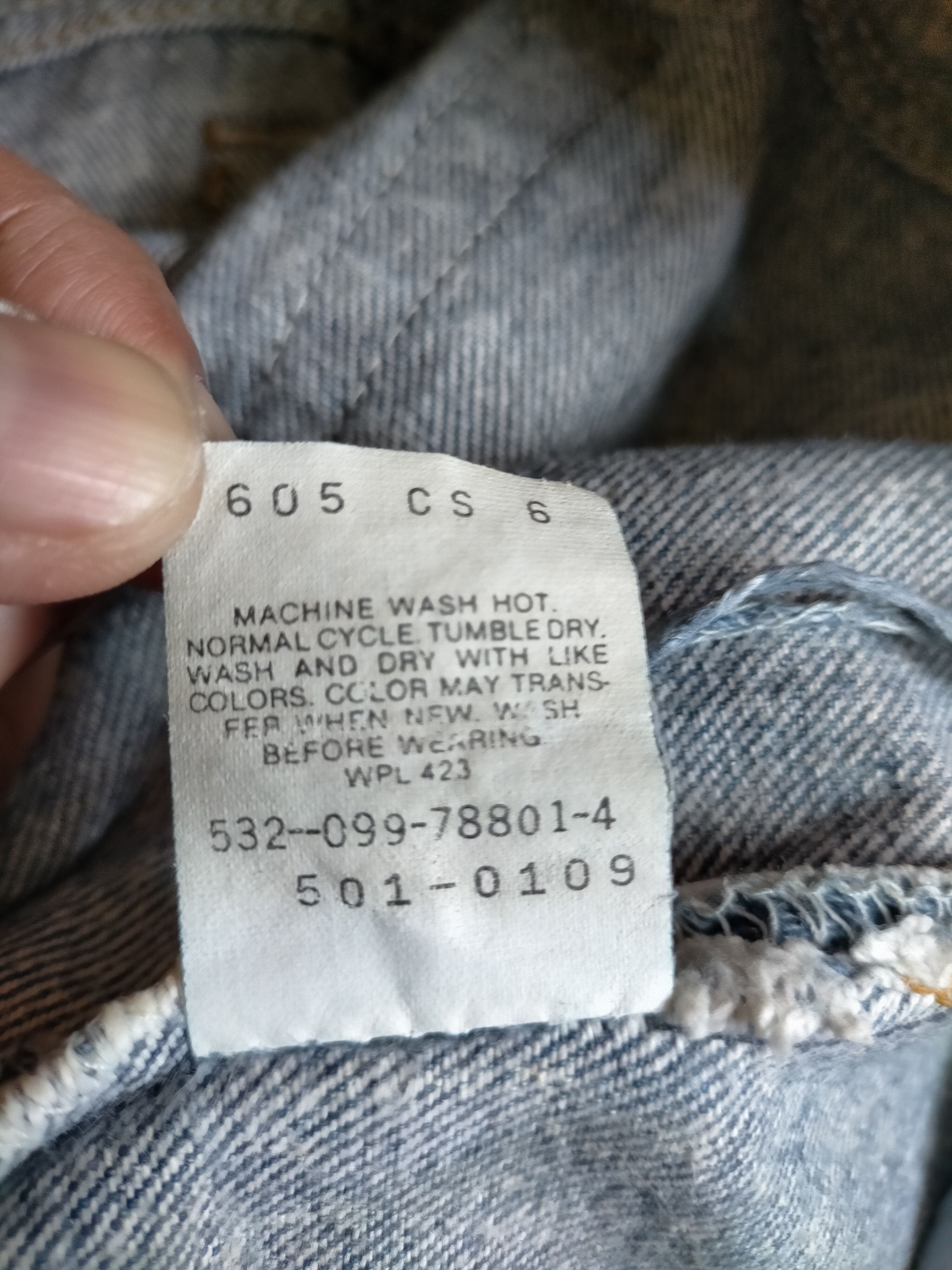 Levi's Vintage Clothing Vintage 80s Levis 501 Acid wash Jeans Size US 31 - 15 Thumbnail
