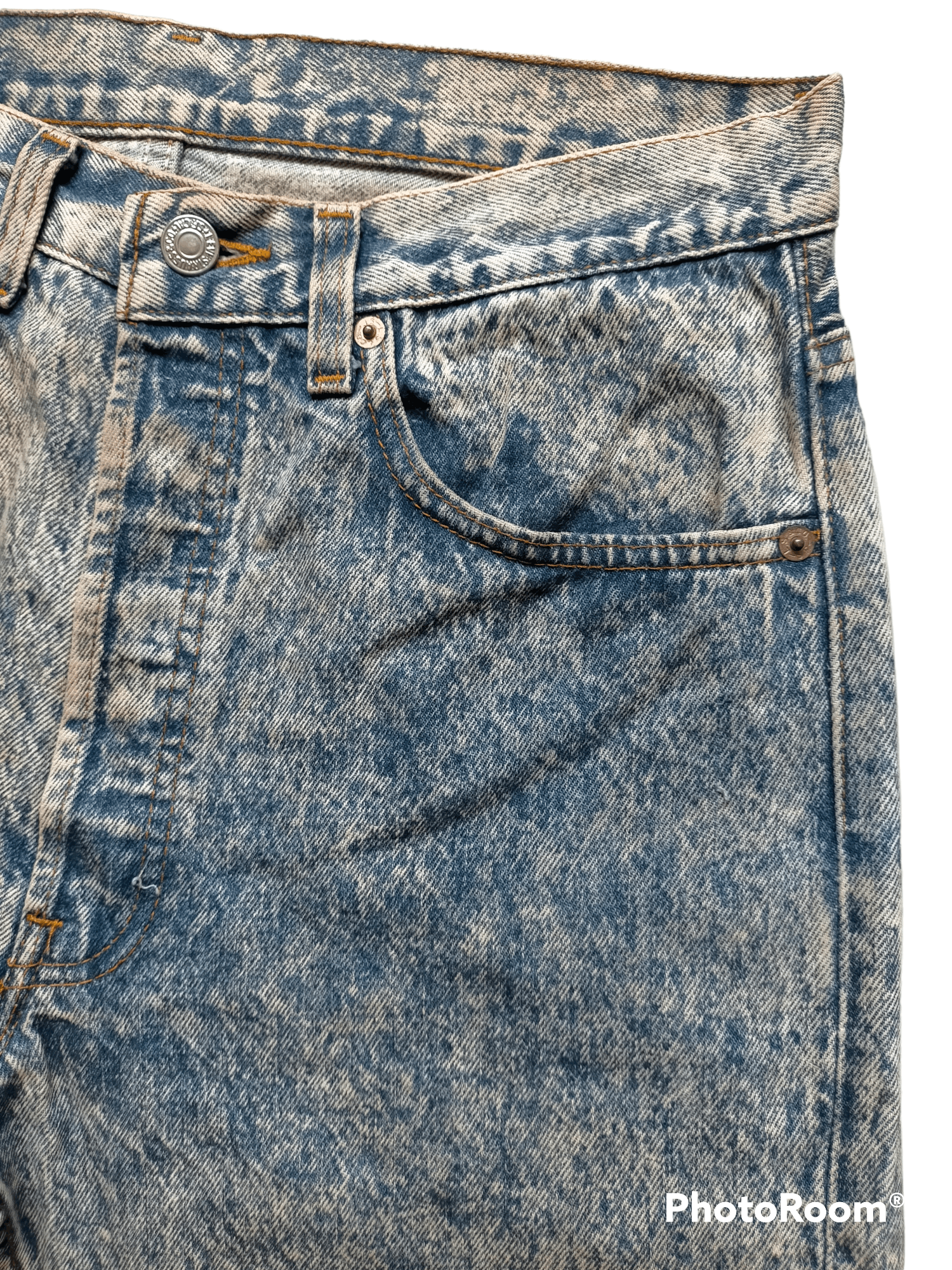 Levi's Vintage Clothing Vintage 80s Levis 501 Acid wash Jeans Size US 31 - 6 Thumbnail