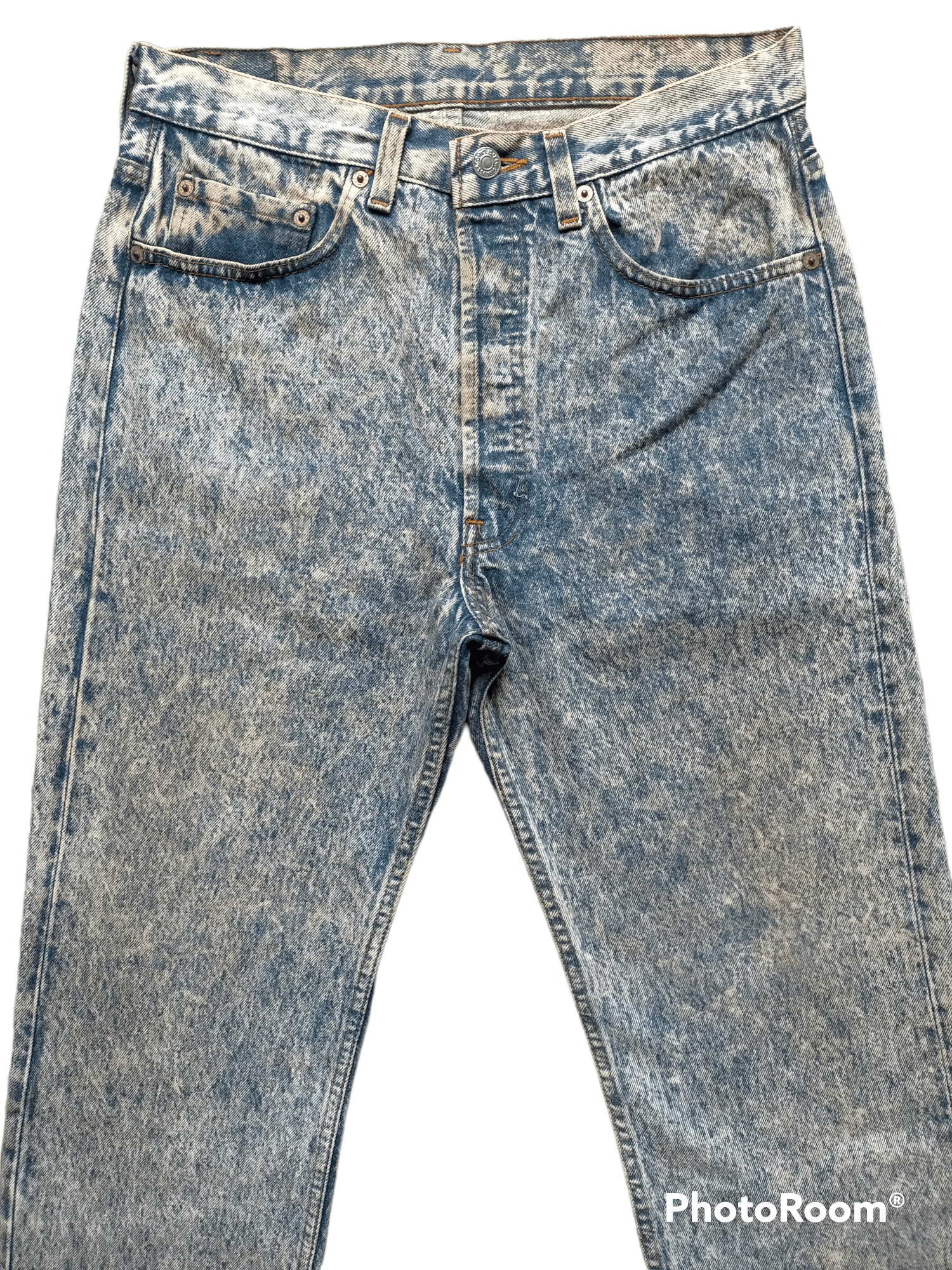 Levi's Vintage Clothing Vintage 80s Levis 501 Acid wash Jeans Size US 31 - 3 Thumbnail