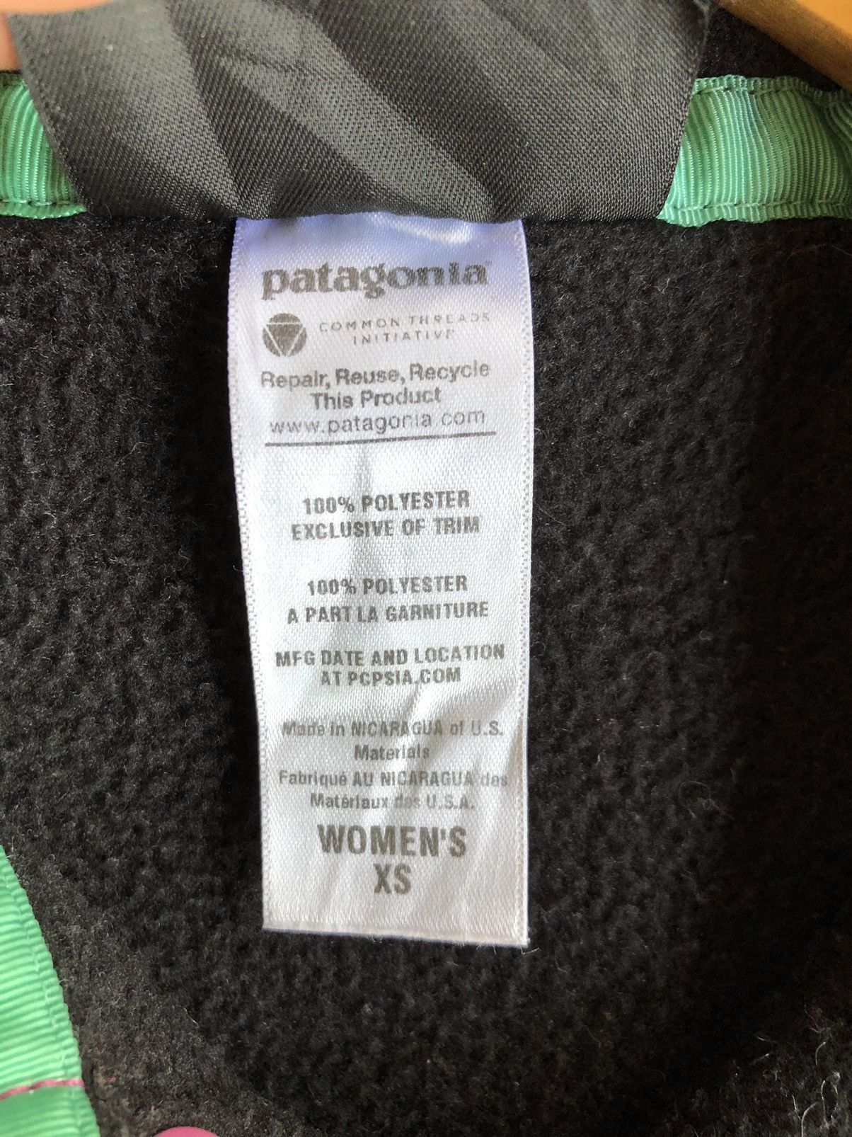 Patagonia Patagonia Winter Snap-T Fleece Black pink Women Sweaters Size XS / US 0-2 / IT 36-38 - 3 Thumbnail