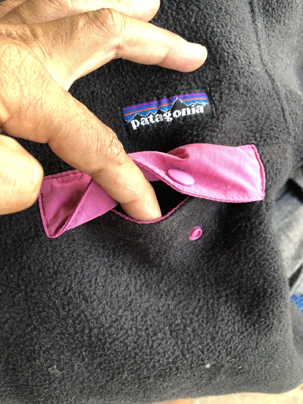 Patagonia Patagonia Winter Snap-T Fleece Black pink Women Sweaters Size XS / US 0-2 / IT 36-38 - 6 Thumbnail
