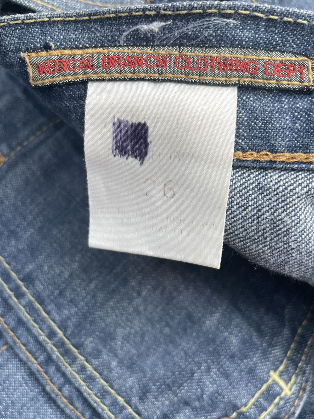 Japanese Brand Medical Branch Workers Denim Size US 29 - 12 Thumbnail