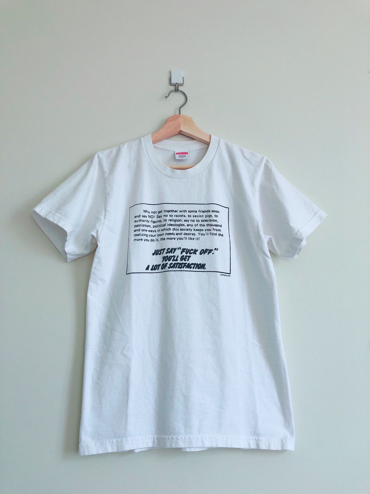 Supreme Say No Tee Size US S / EU 44-46 / 1 - 1 Thumbnail