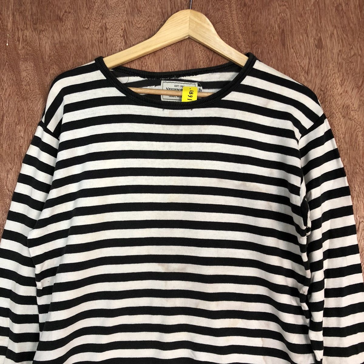 Neighborhood DL Neighborhood Striped Border Long Sleeve Tee #1681 Size US M / EU 48-50 / 2 - 2 Thumbnail