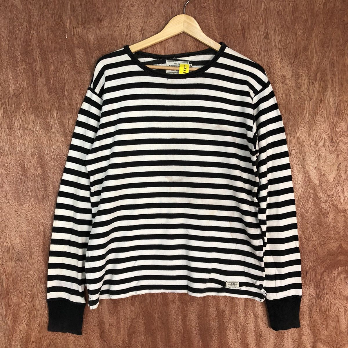 Neighborhood DL Neighborhood Striped Border Long Sleeve Tee #1681 Size US M / EU 48-50 / 2 - 3 Thumbnail