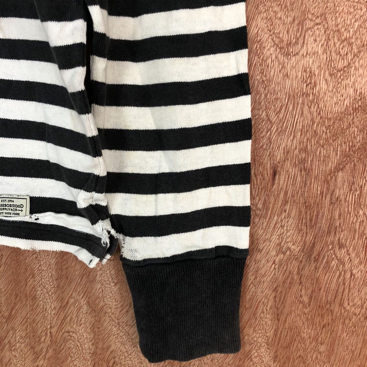 Neighborhood DL Neighborhood Striped Border Long Sleeve Tee #1681 Size US M / EU 48-50 / 2 - 9 Thumbnail