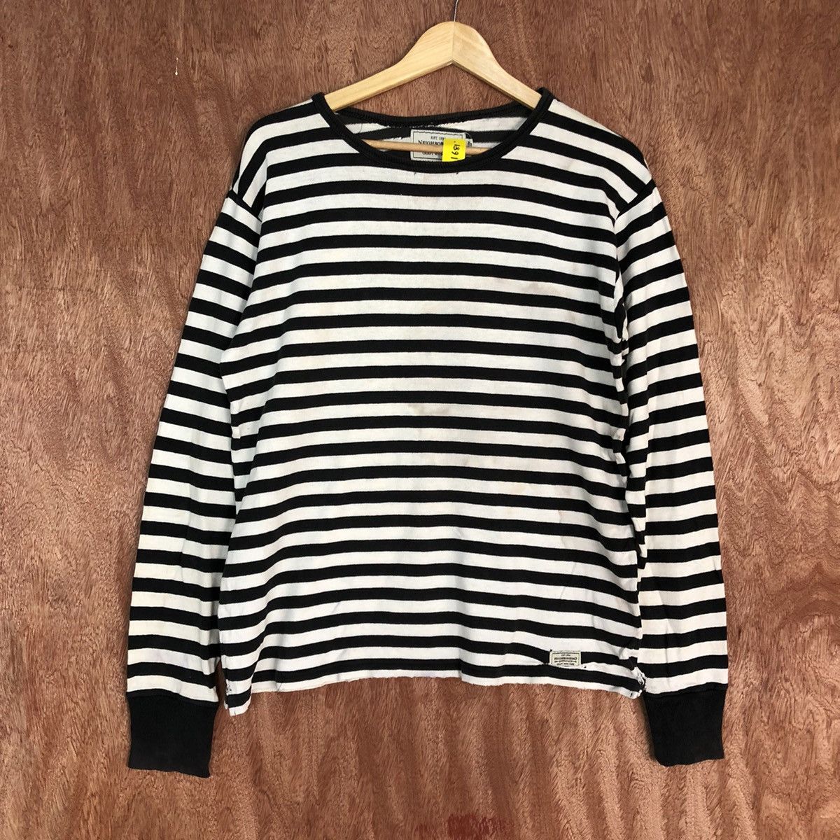 Neighborhood DL Neighborhood Striped Border Long Sleeve Tee #1681 Size US M / EU 48-50 / 2 - 1 Thumbnail