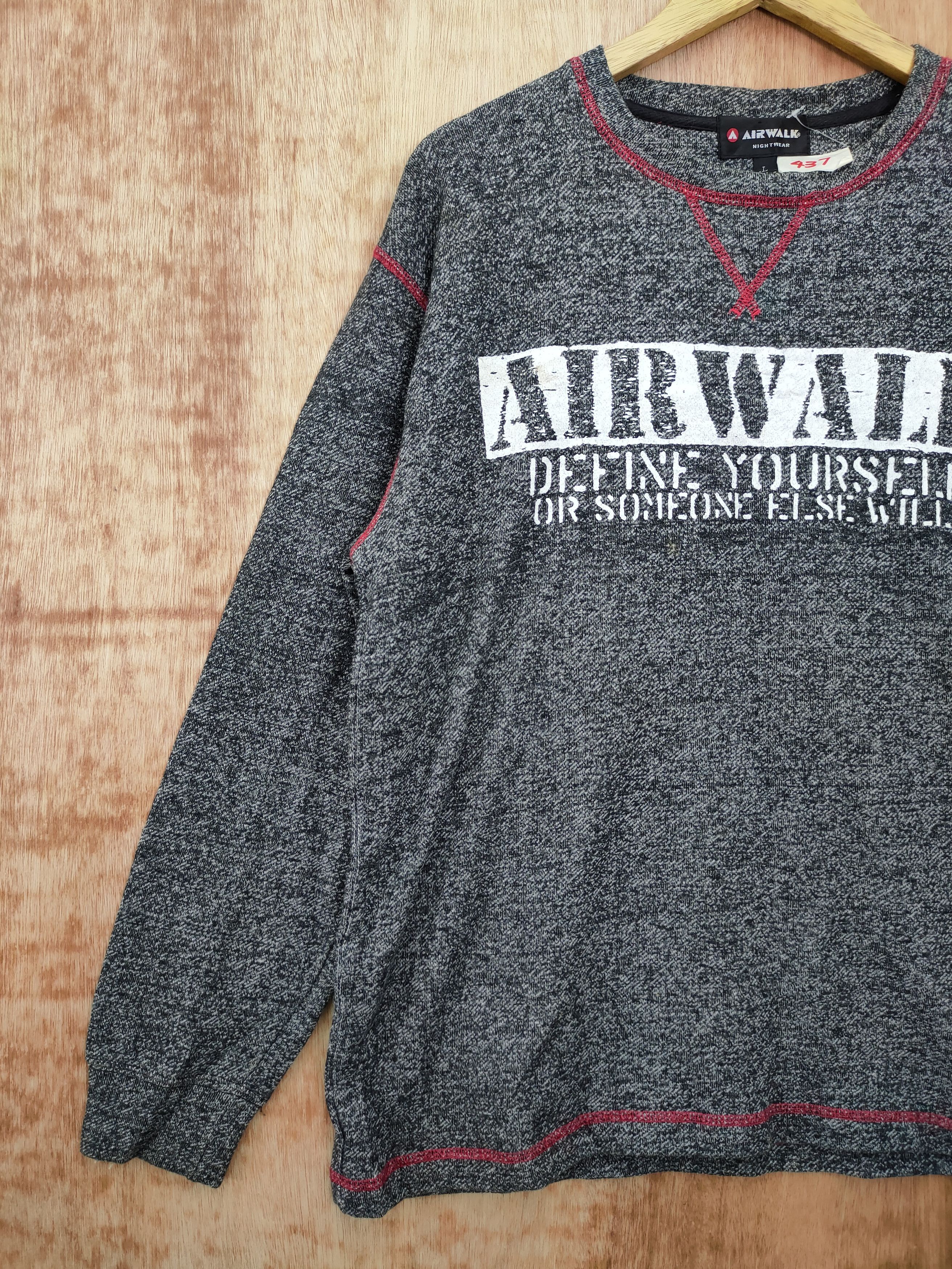 Vintage × Welcome Skateboards DL Airwalk vintage sweatshirt skaters #437 Size US L / EU 52-54 / 3 - 2 Thumbnail