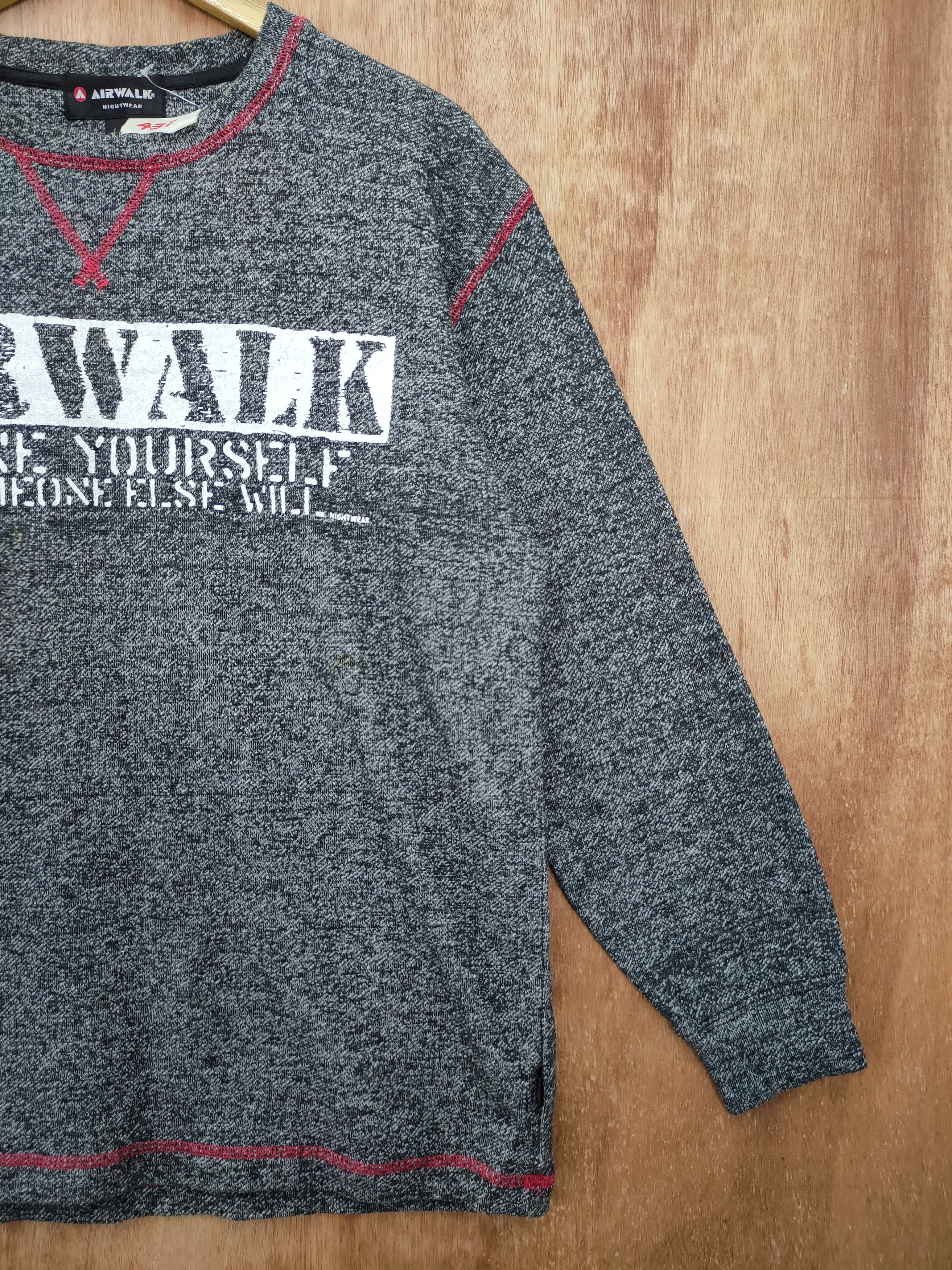 Vintage × Welcome Skateboards DL Airwalk vintage sweatshirt skaters #437 Size US L / EU 52-54 / 3 - 3 Thumbnail