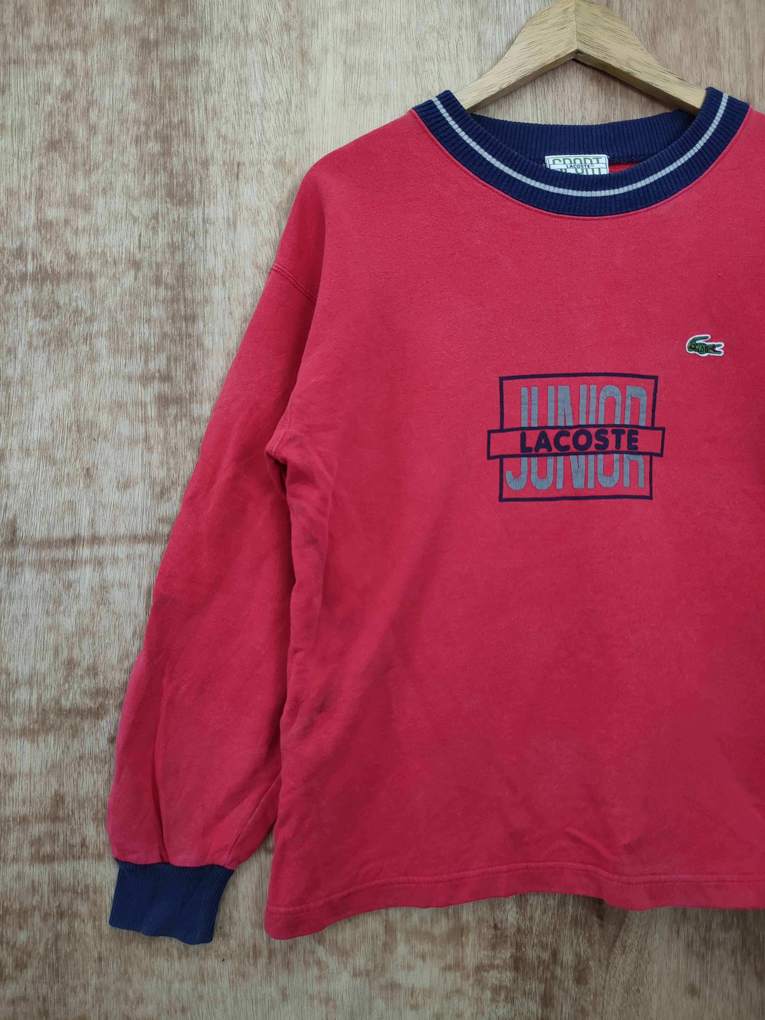 Lacoste × Vintage DL Lacoste vintage red sweatshirt #428 Size US S / EU 44-46 / 1 - 2 Thumbnail
