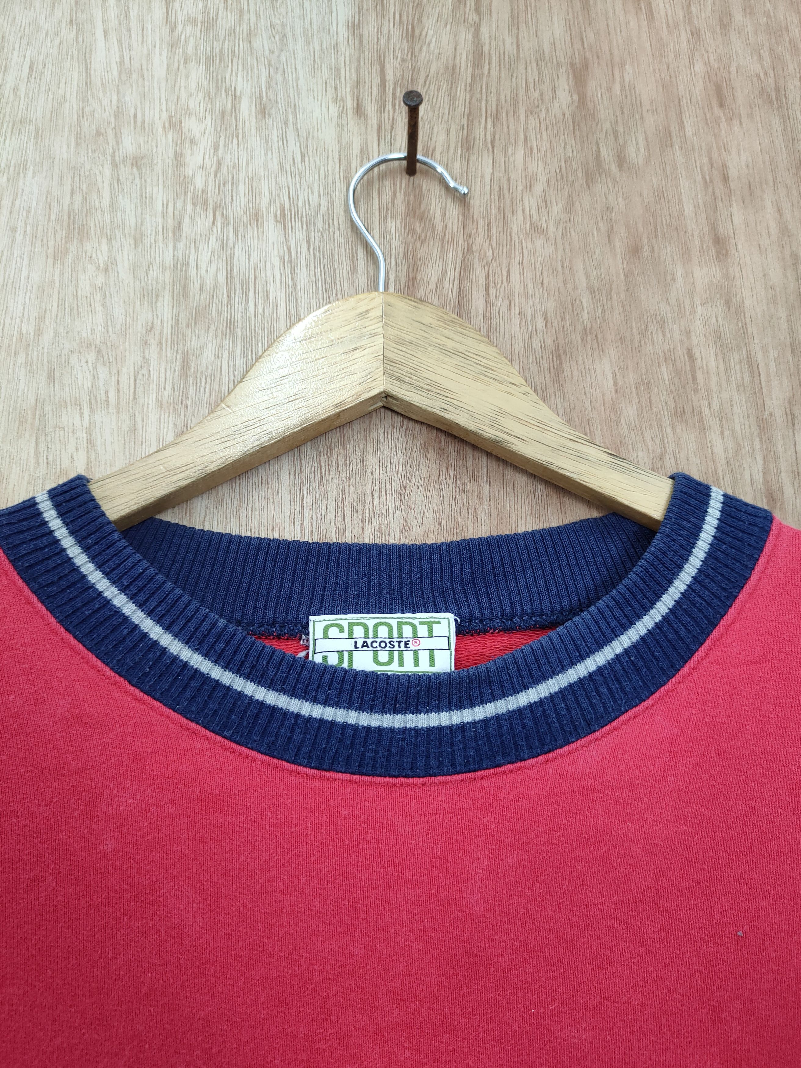 Lacoste × Vintage DL Lacoste vintage red sweatshirt #428 Size US S / EU 44-46 / 1 - 5 Thumbnail