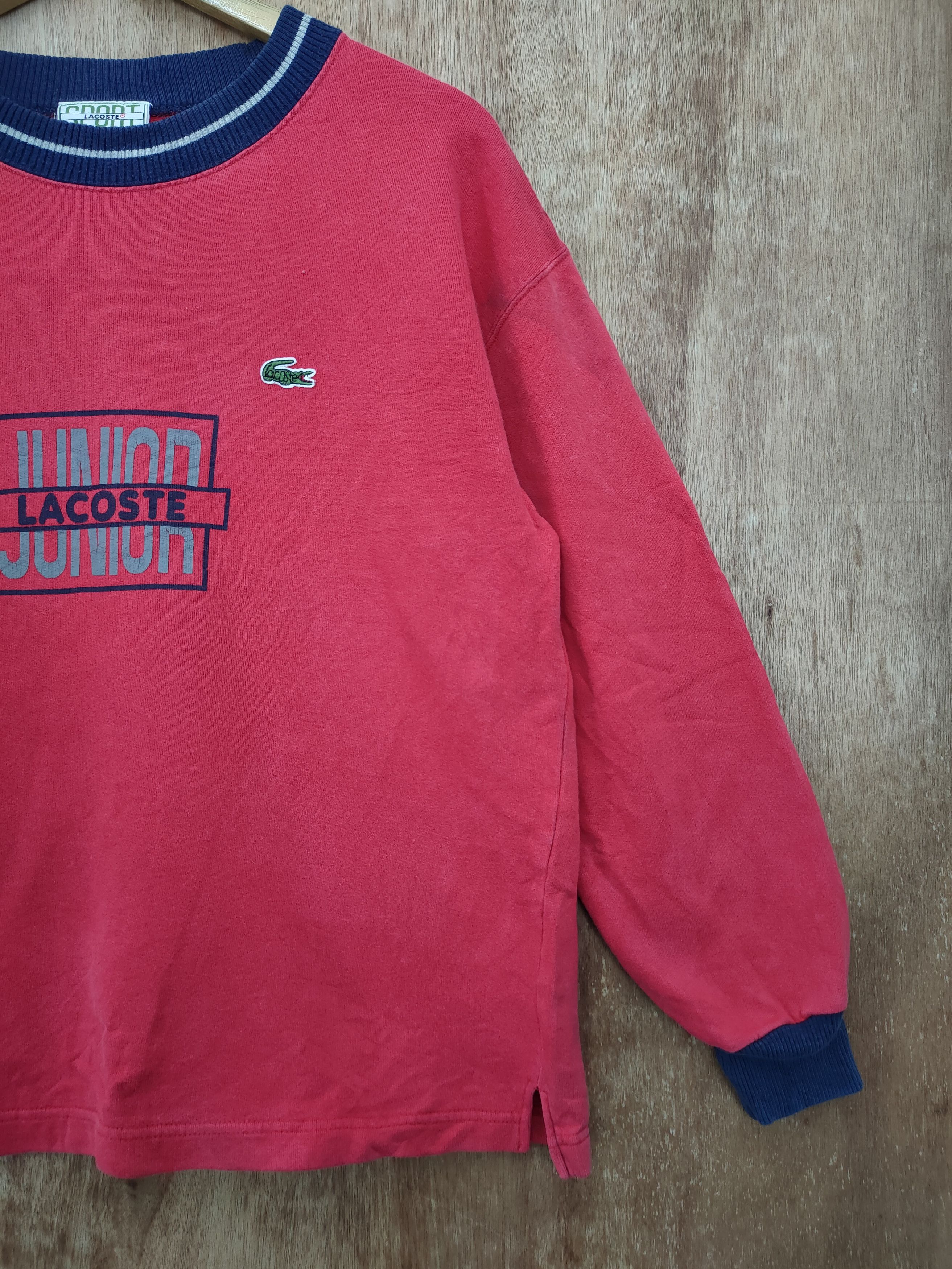 Lacoste × Vintage DL Lacoste vintage red sweatshirt #428 Size US S / EU 44-46 / 1 - 3 Thumbnail