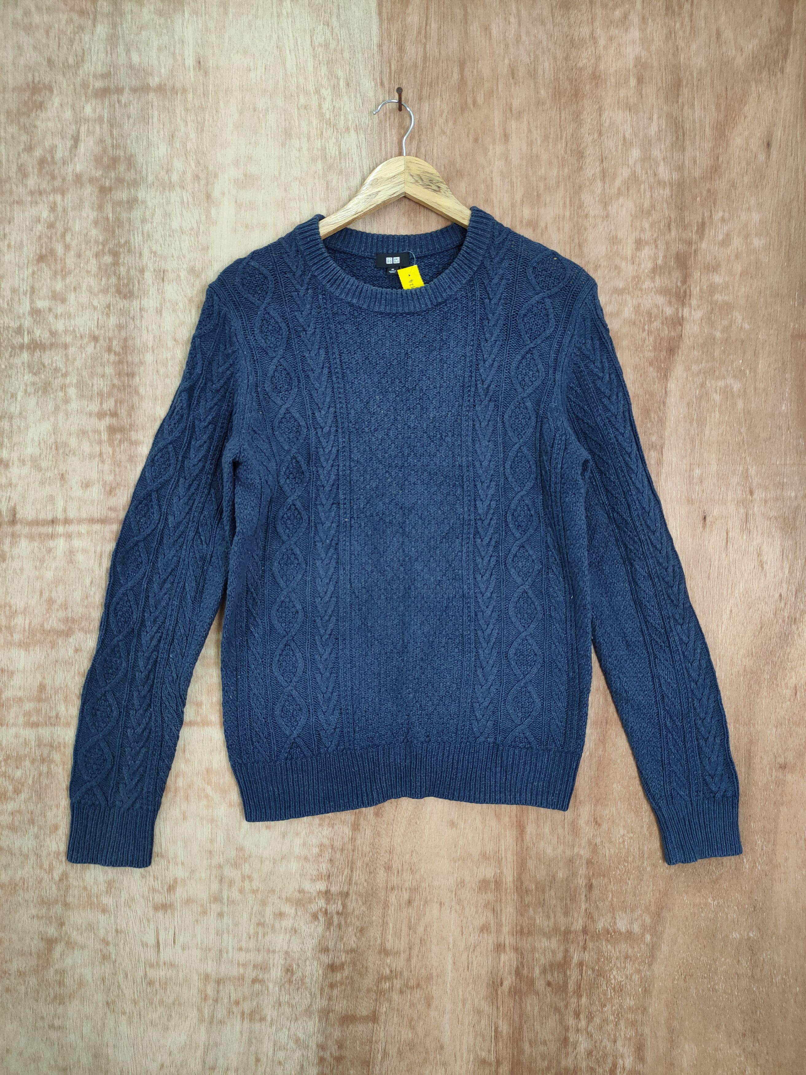 Vintage Uniqlo cable knitwear sweatshirt vintage japan #4124 Size US M / EU 48-50 / 2 - 1 Thumbnail
