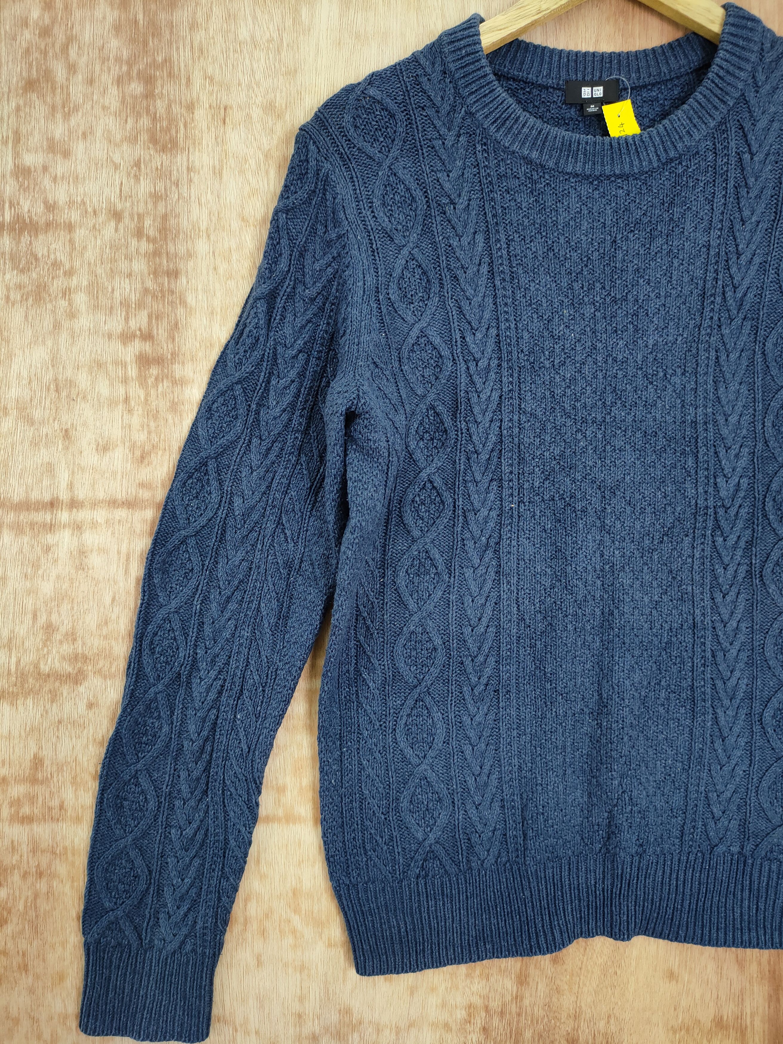 Vintage Uniqlo cable knitwear sweatshirt vintage japan #4124 Size US M / EU 48-50 / 2 - 2 Thumbnail