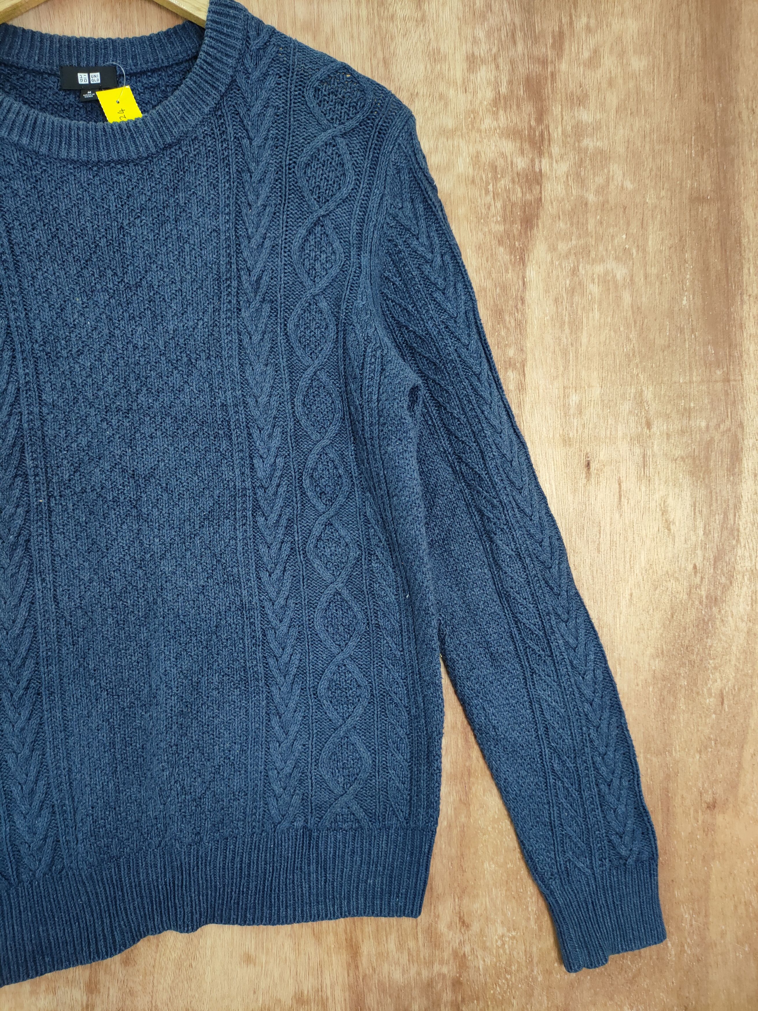 Vintage Uniqlo cable knitwear sweatshirt vintage japan #4124 Size US M / EU 48-50 / 2 - 3 Thumbnail