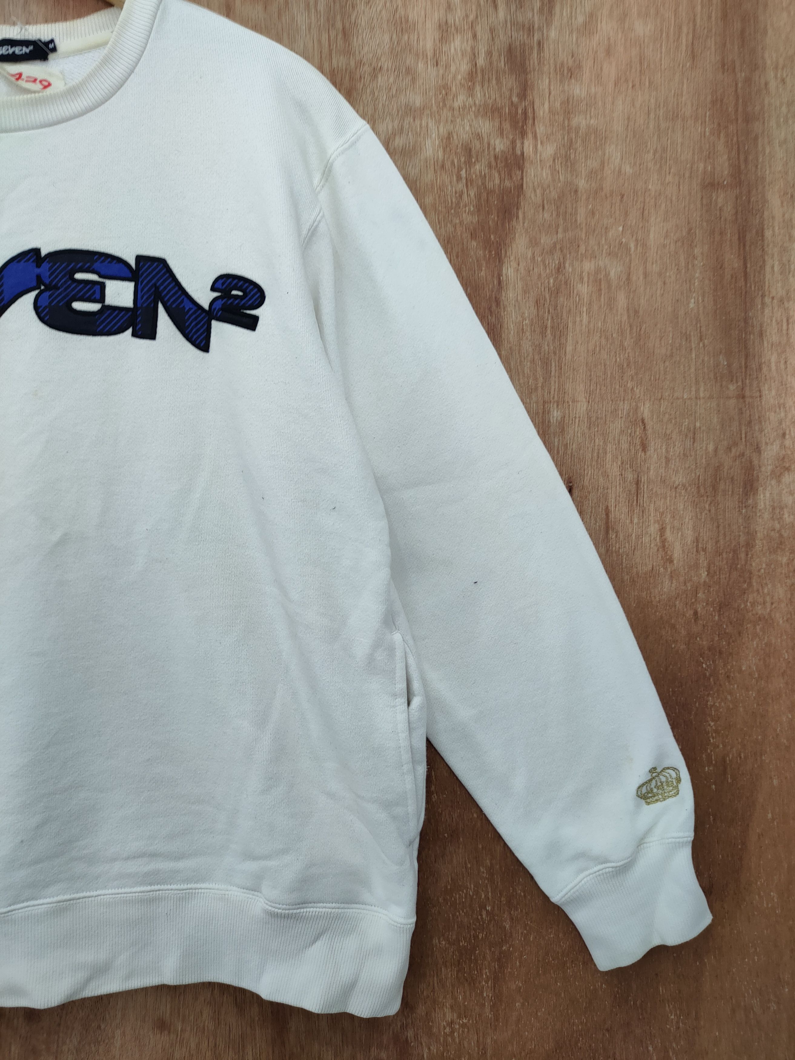Other DL seven white sweatshirts #429 Size US M / EU 48-50 / 2 - 3 Thumbnail