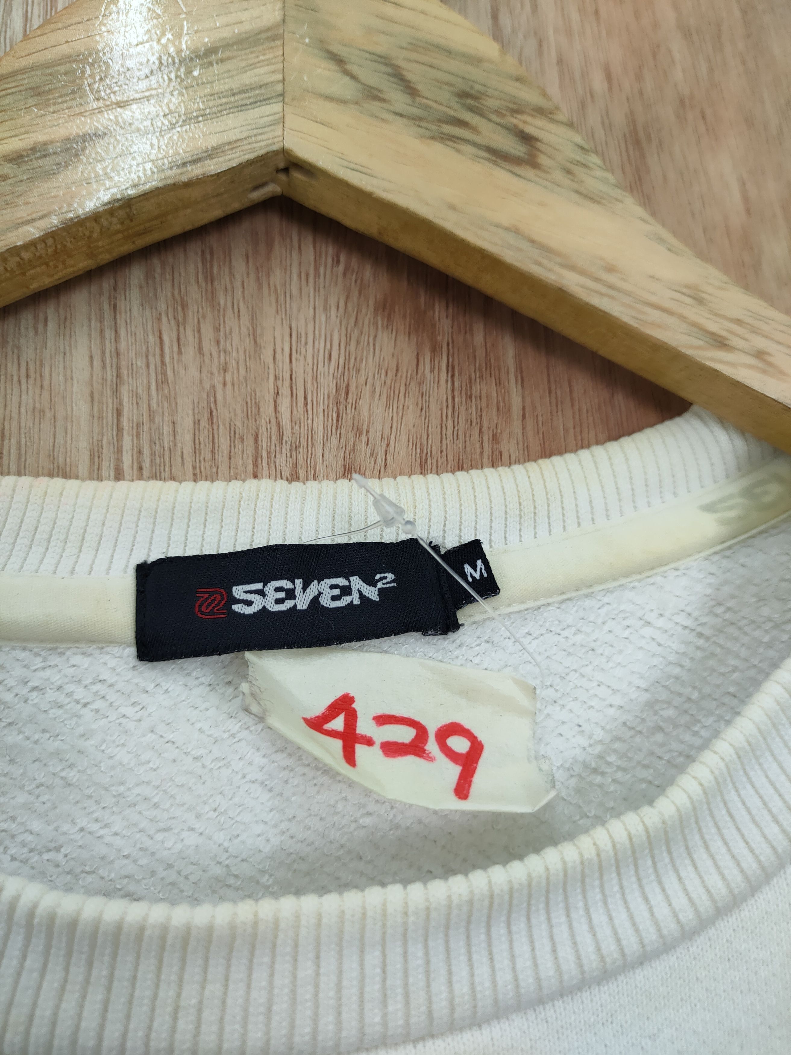 Other DL seven white sweatshirts #429 Size US M / EU 48-50 / 2 - 7 Thumbnail