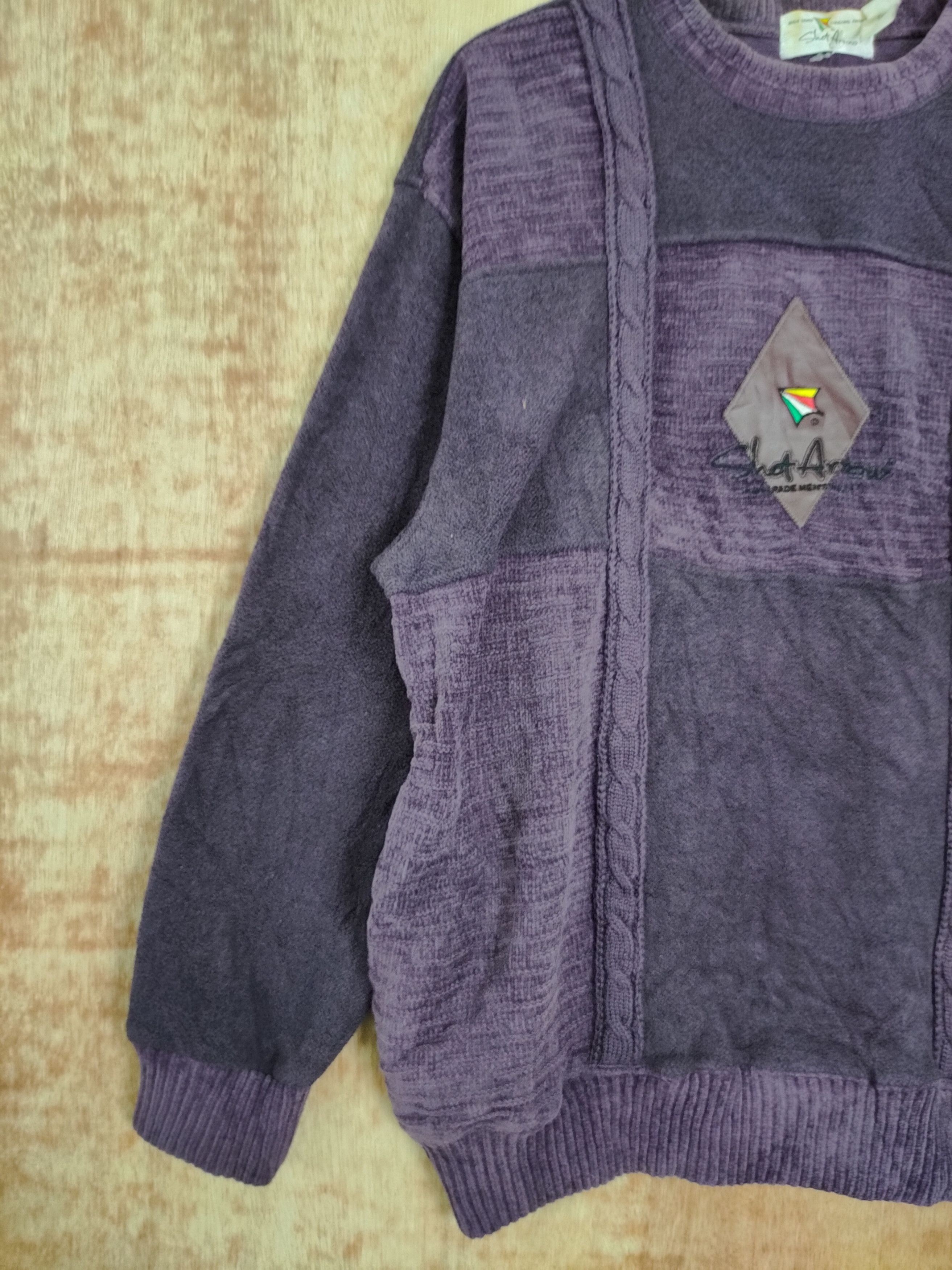 Japanese Brand × Vintage DL Shot Arrow art purple sweatshirt knitwear vintage #373 Size US L / EU 52-54 / 3 - 2 Thumbnail