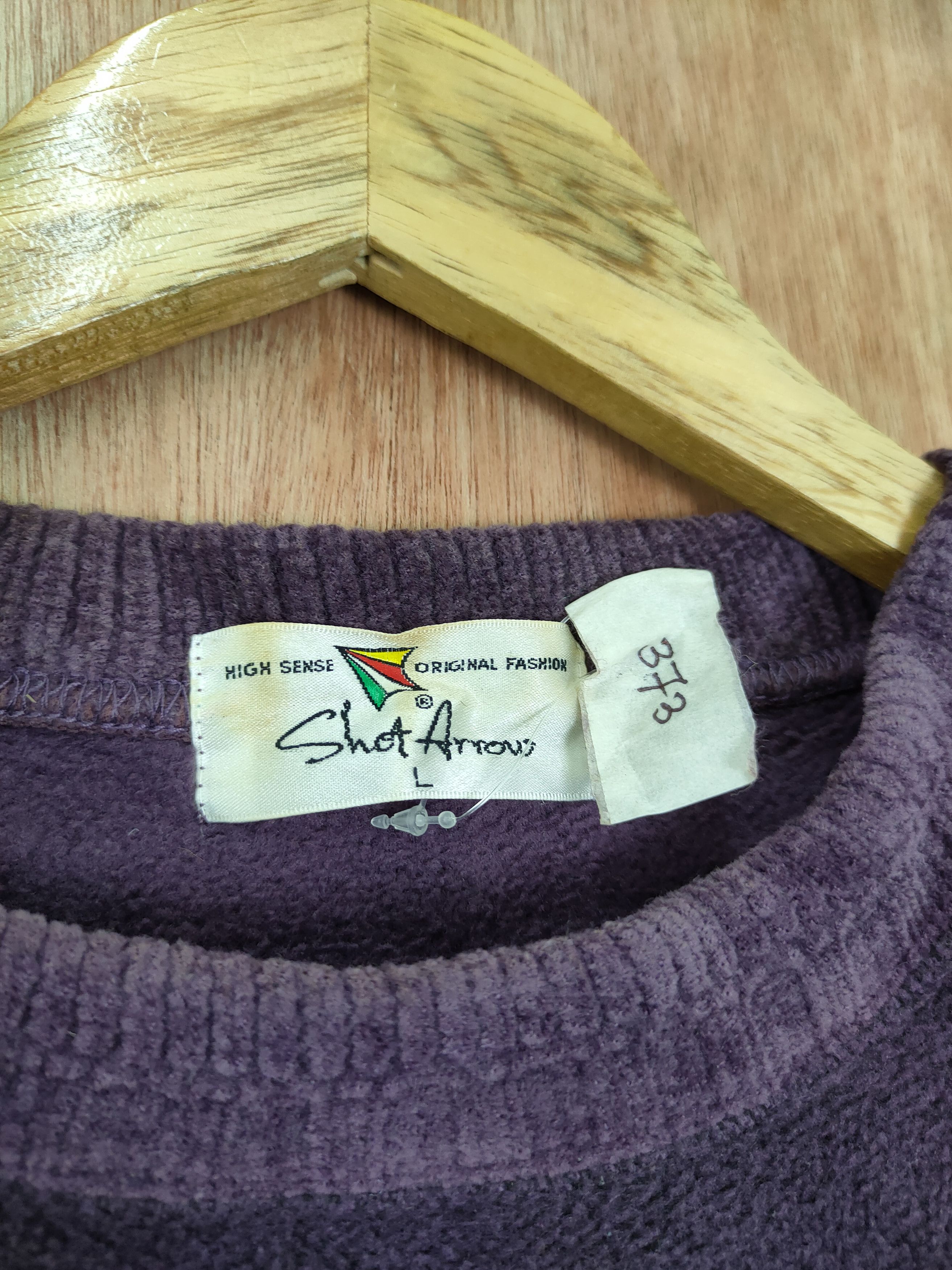 Japanese Brand × Vintage DL Shot Arrow art purple sweatshirt knitwear vintage #373 Size US L / EU 52-54 / 3 - 5 Thumbnail